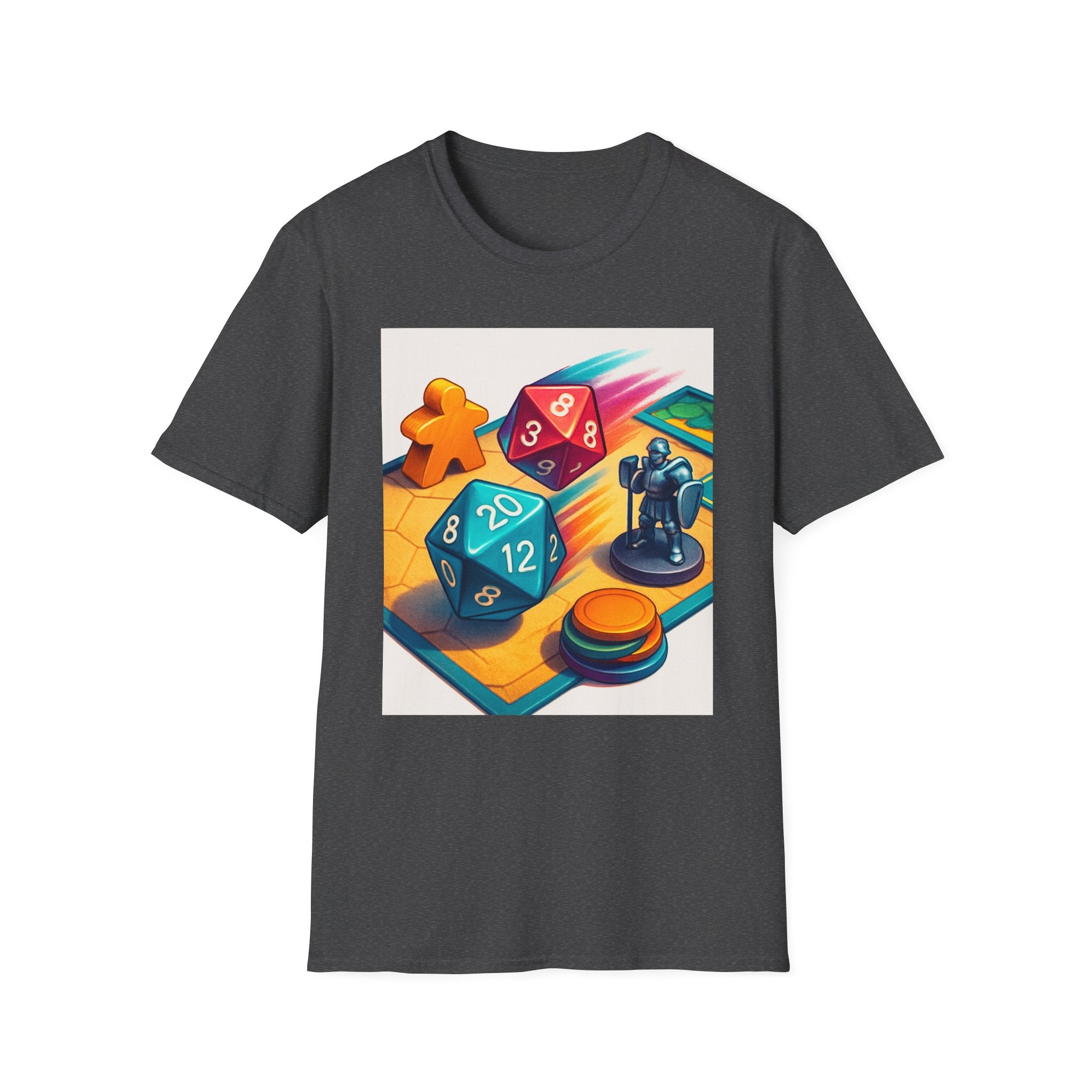 Dice Game Unisex T-Shirt - Perfect for Board Game Lovers, Gamer Gift, Casual Wear, Unique Design, Game Night Apparel