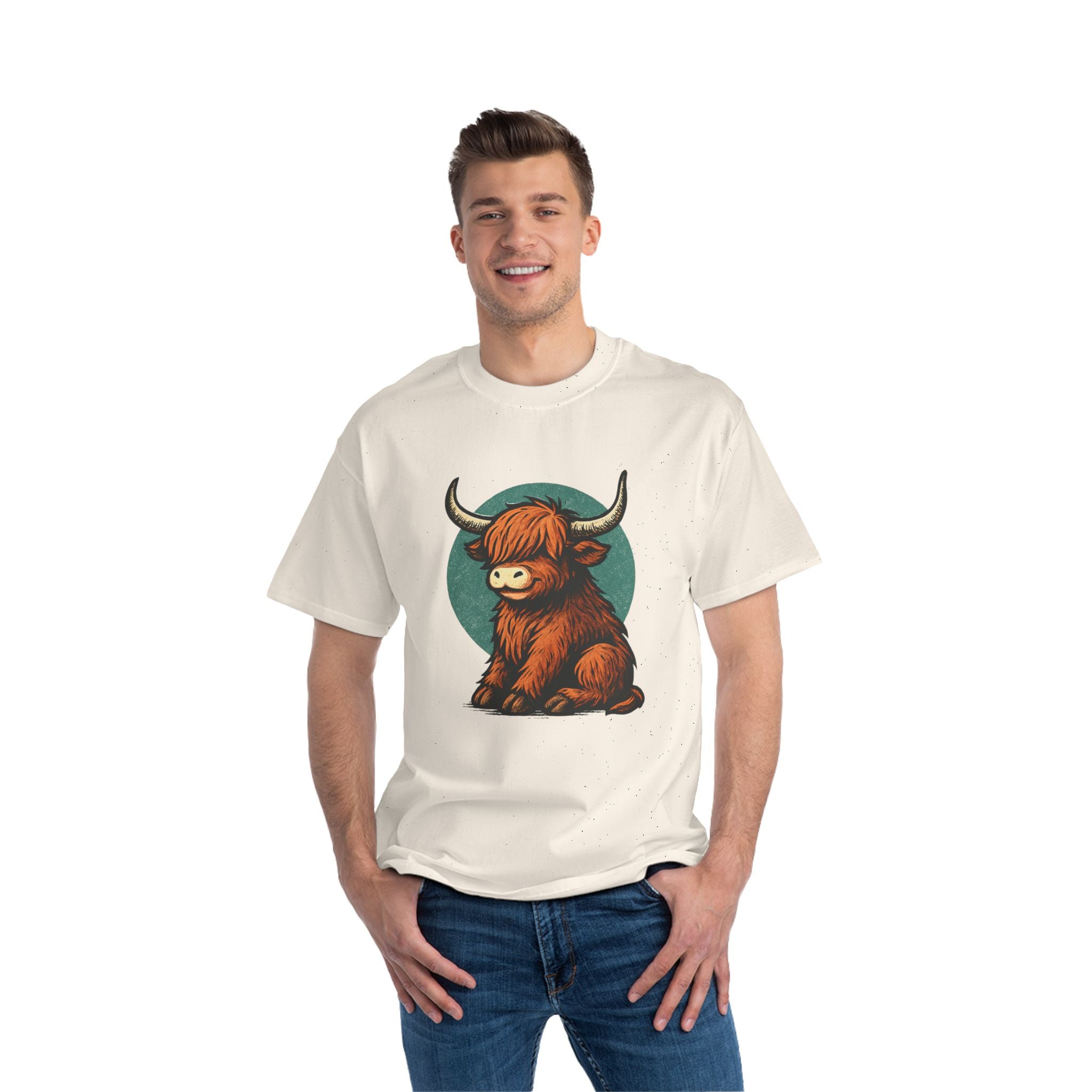 Cute Highland Cow T-Shirt, Graphic Tee