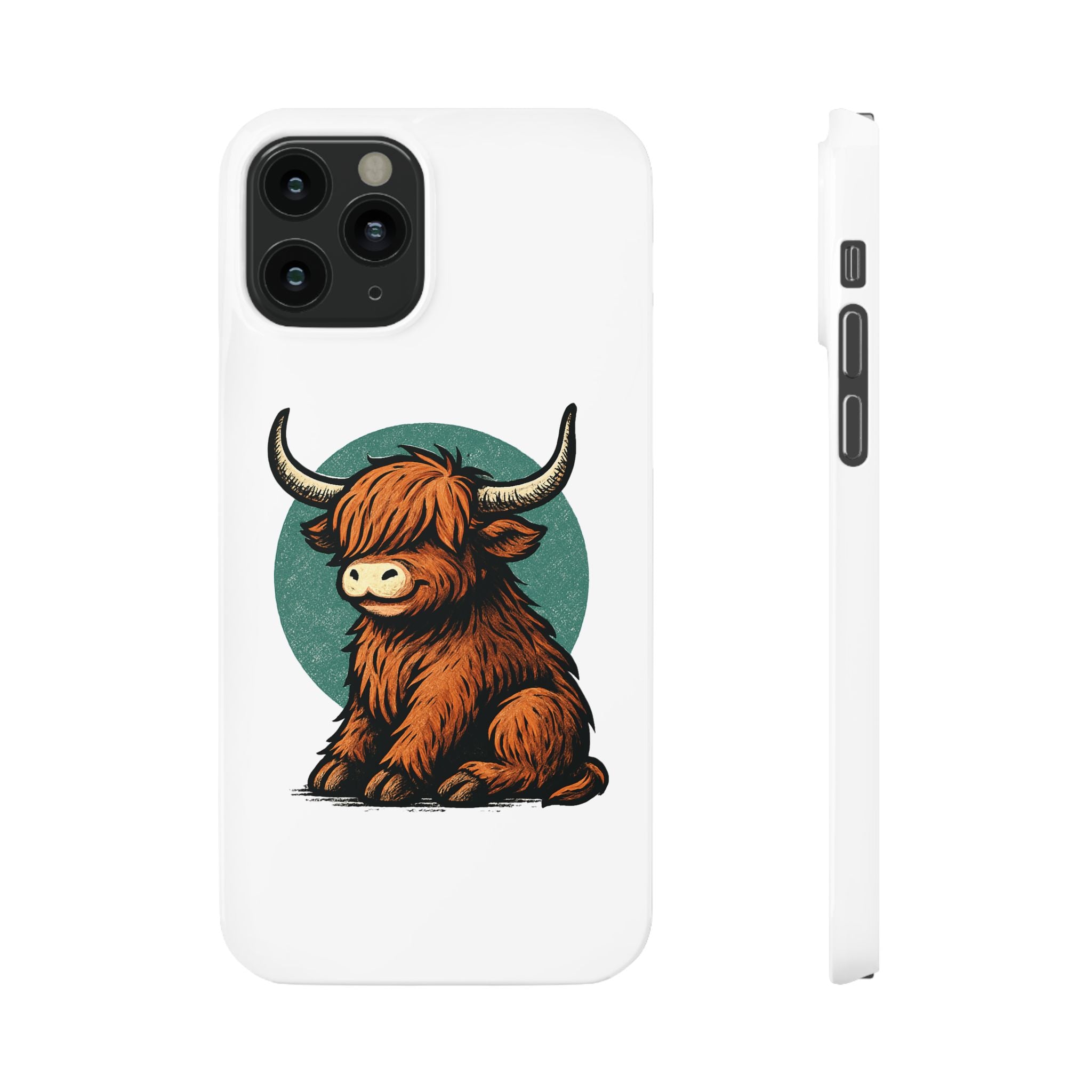 Highland Cow Sitting Slim Case