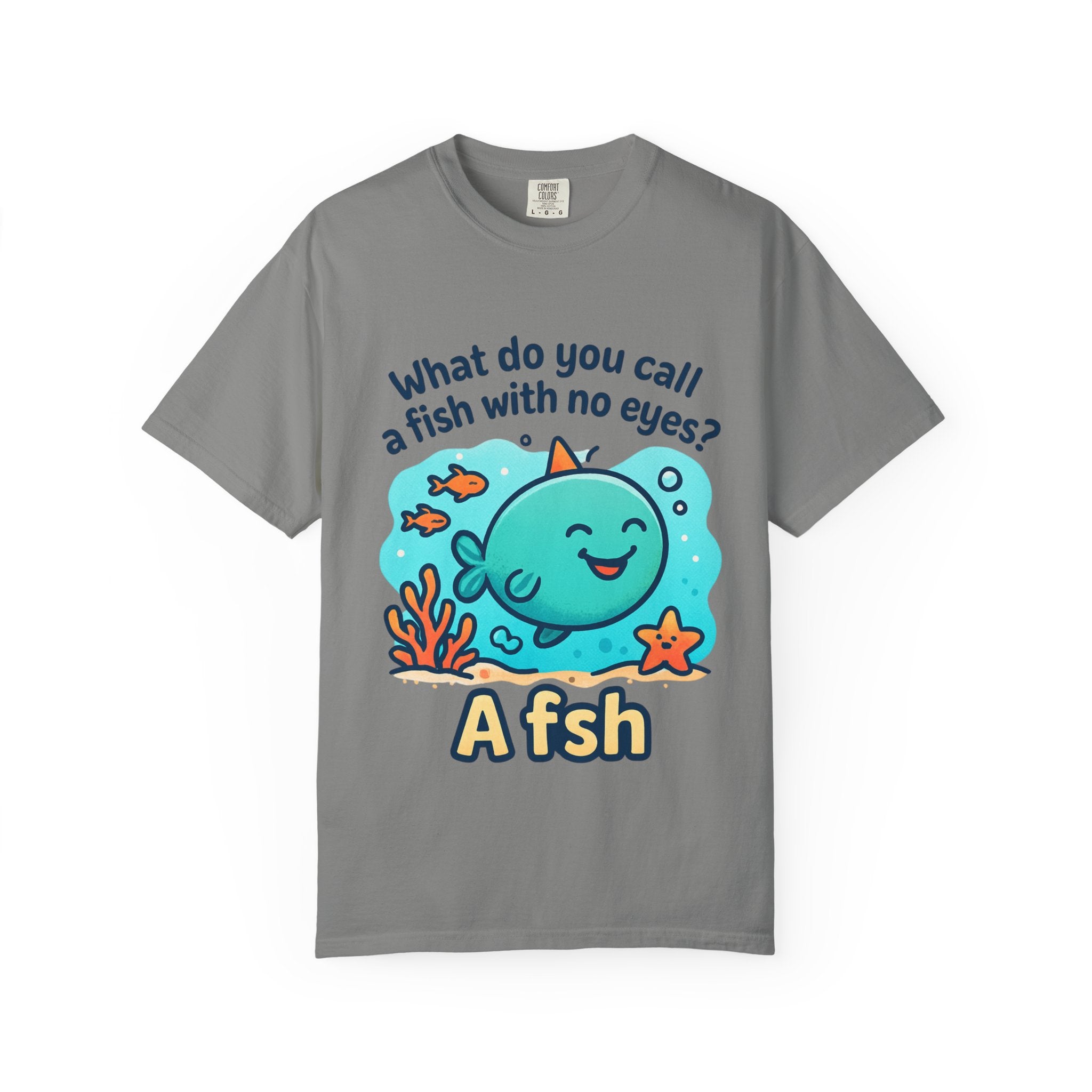 Whimsical Fish Dad Joke Unisex T-Shirt, Funny Gift for Sea Lovers, Kids and Adults, Casual Wear, Birthday, Ocean Theme, Humor Shirt