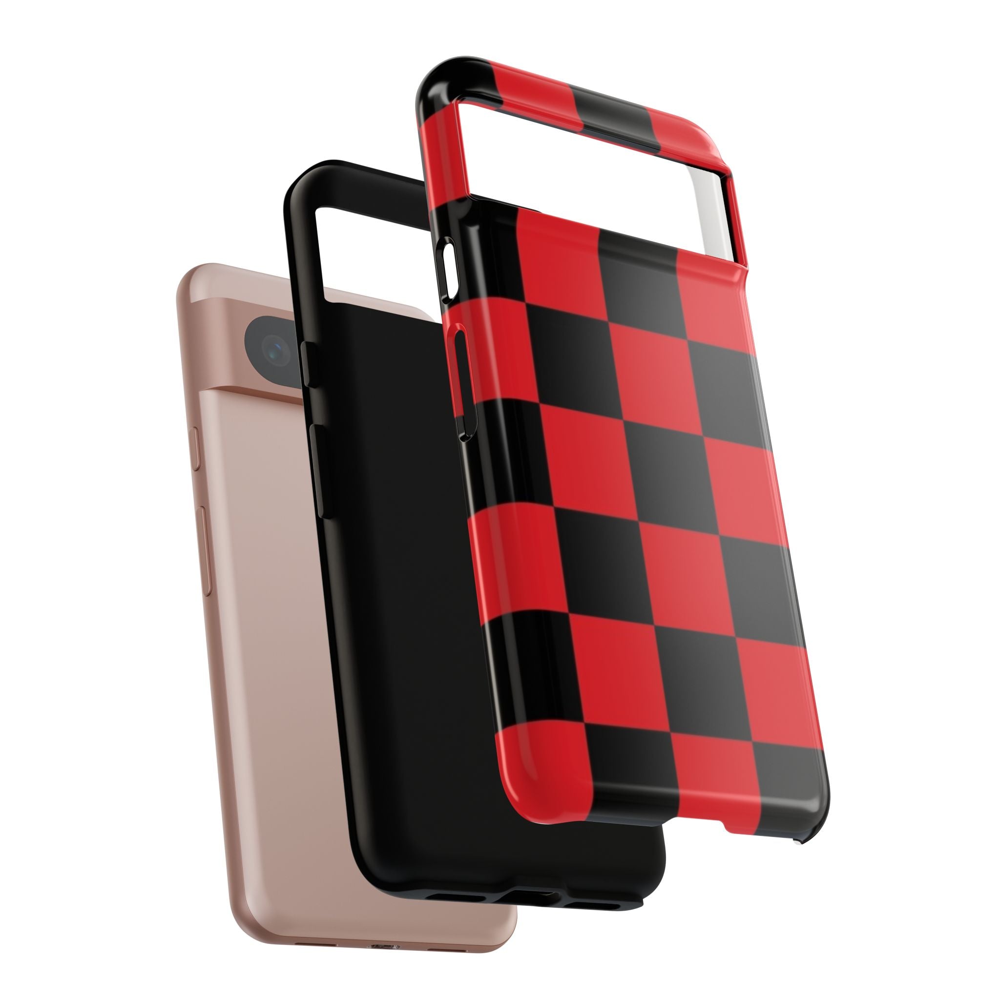 Stylish Phone Case - Tough Cases - Checker Pattern, Protective Cover, Gift for Her, Tech Accessories, Holiday Present