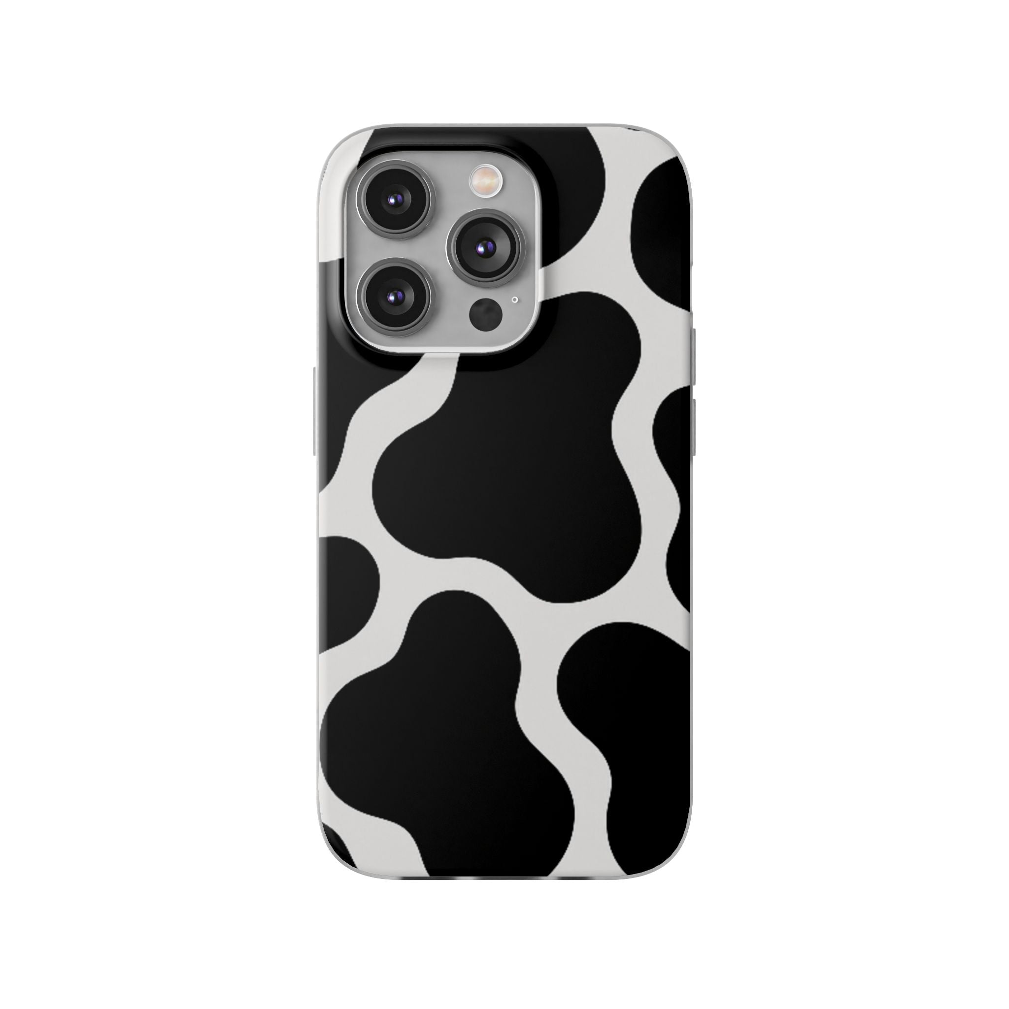 Stylish Cow Print Flexi Cases for iPhone, Trendy Phone Covers, Unique Gift for Animal Lovers, Everyday Essentials, Cute Phone Accessories