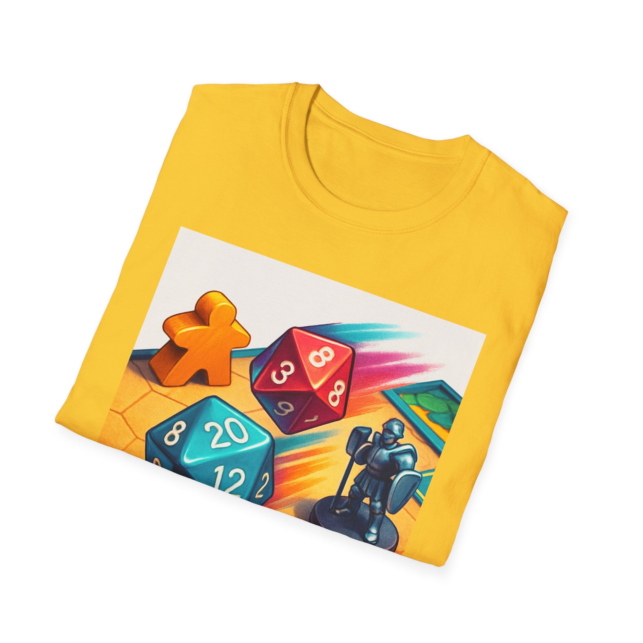 Dice Game Unisex T-Shirt - Perfect for Board Game Lovers, Gamer Gift, Casual Wear, Unique Design, Game Night Apparel