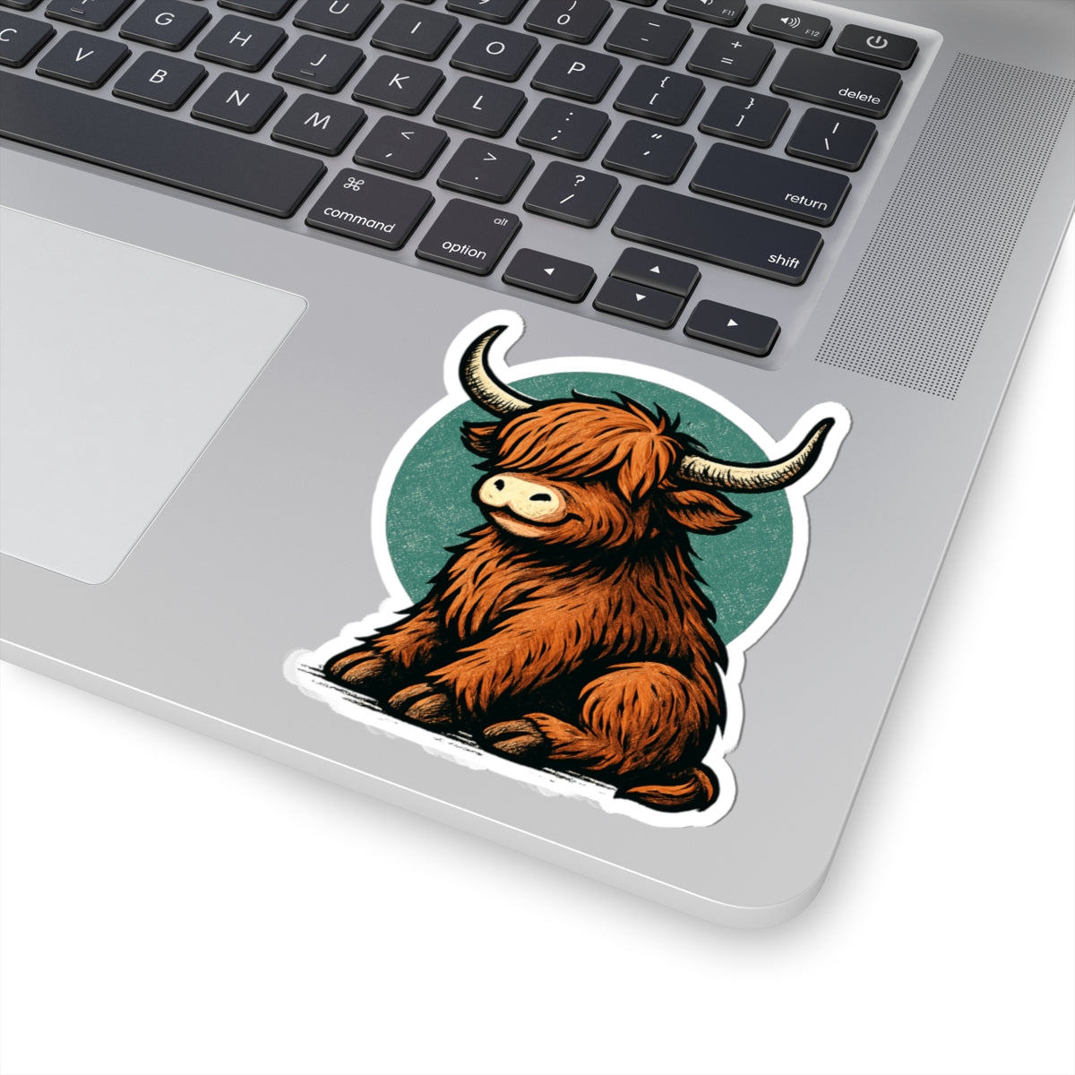 Highland Cow Stickers, Fun Decor for Laptops