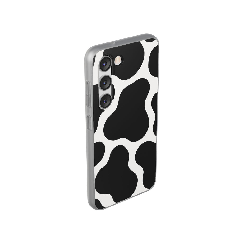 Stylish Cow Print Flexi Cases for iPhone, Trendy Phone Covers, Unique Gift for Animal Lovers, Everyday Essentials, Cute Phone Accessories
