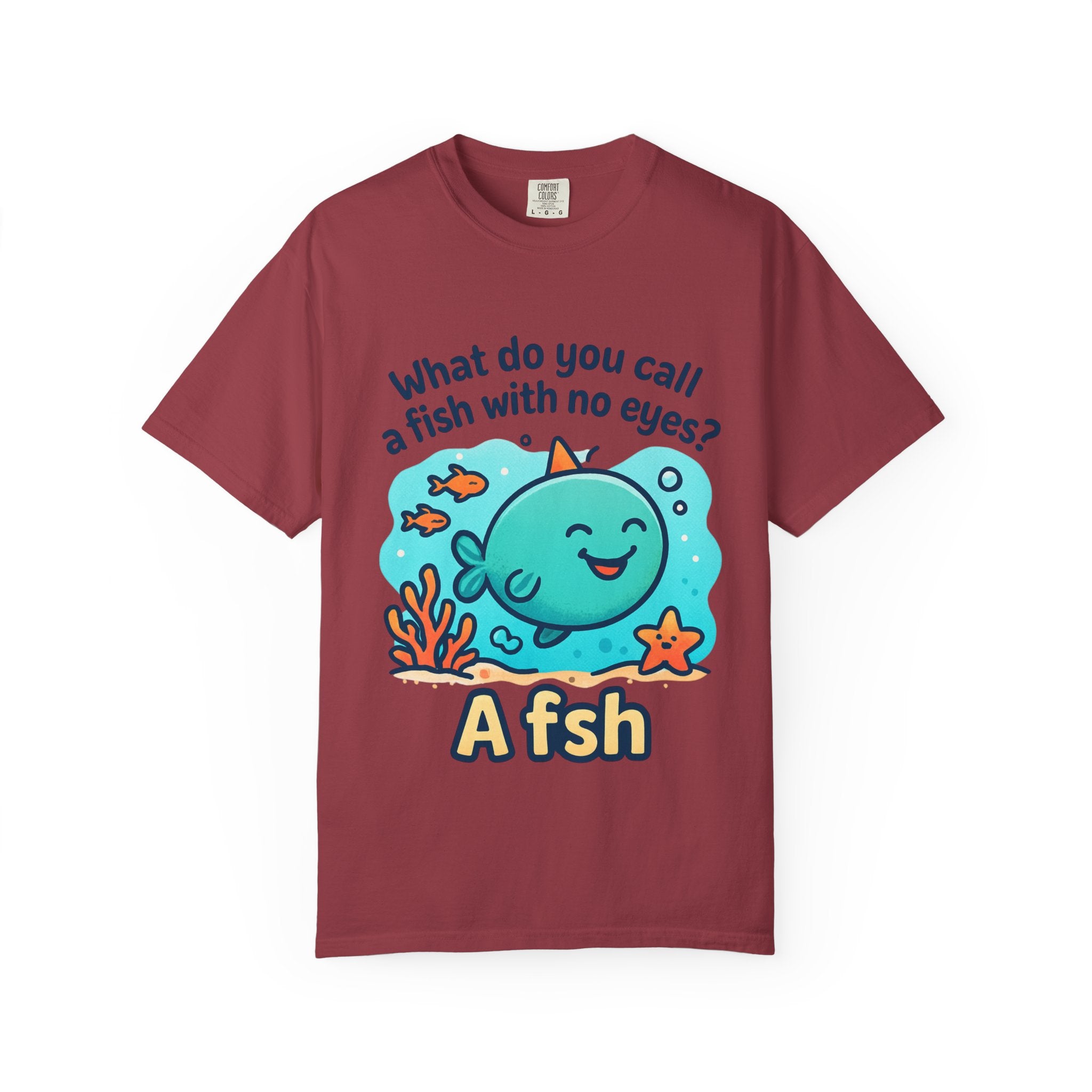 Whimsical Fish Dad Joke Unisex T-Shirt, Funny Gift for Sea Lovers, Kids and Adults, Casual Wear, Birthday, Ocean Theme, Humor Shirt
