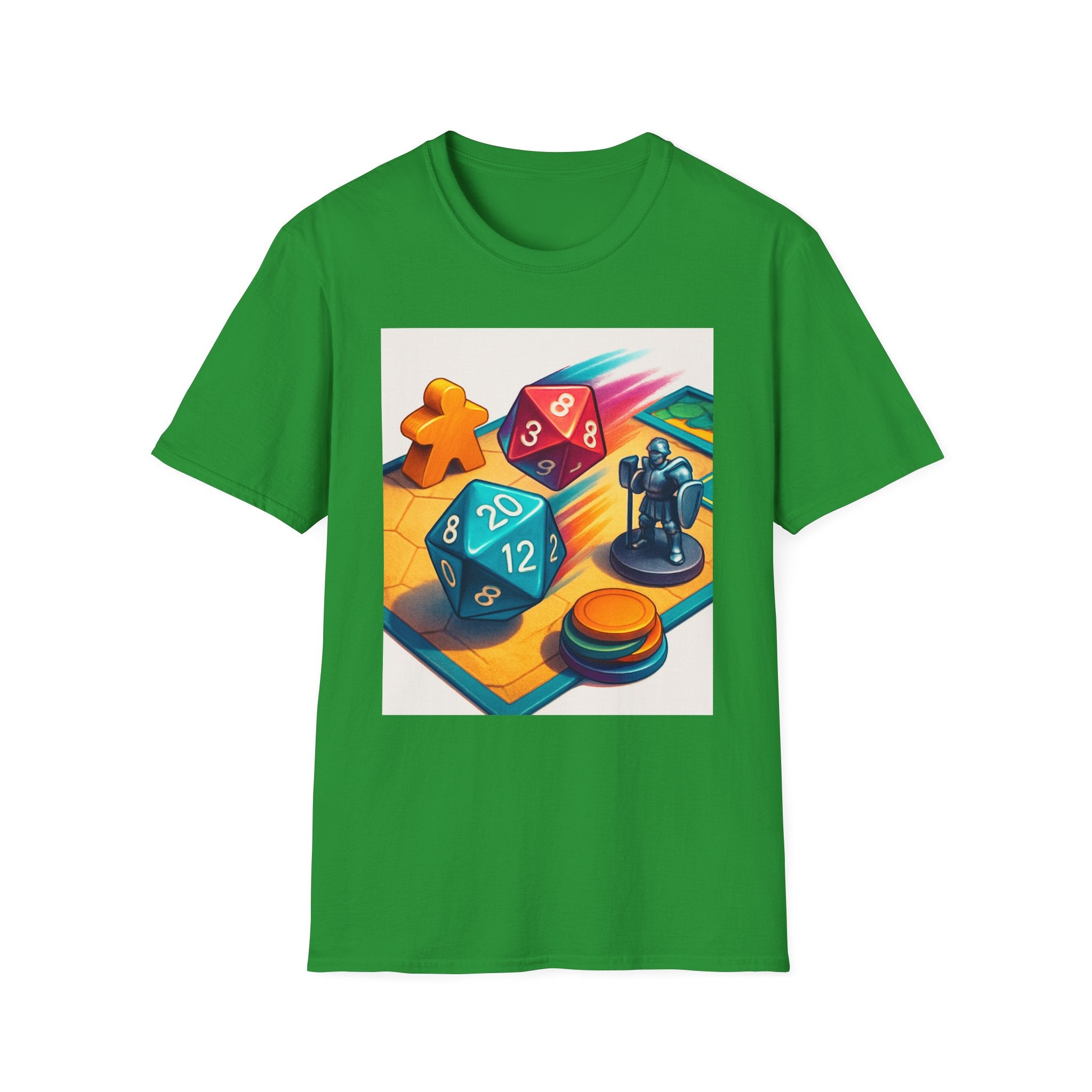Dice Game Unisex T-Shirt - Perfect for Board Game Lovers, Gamer Gift, Casual Wear, Unique Design, Game Night Apparel