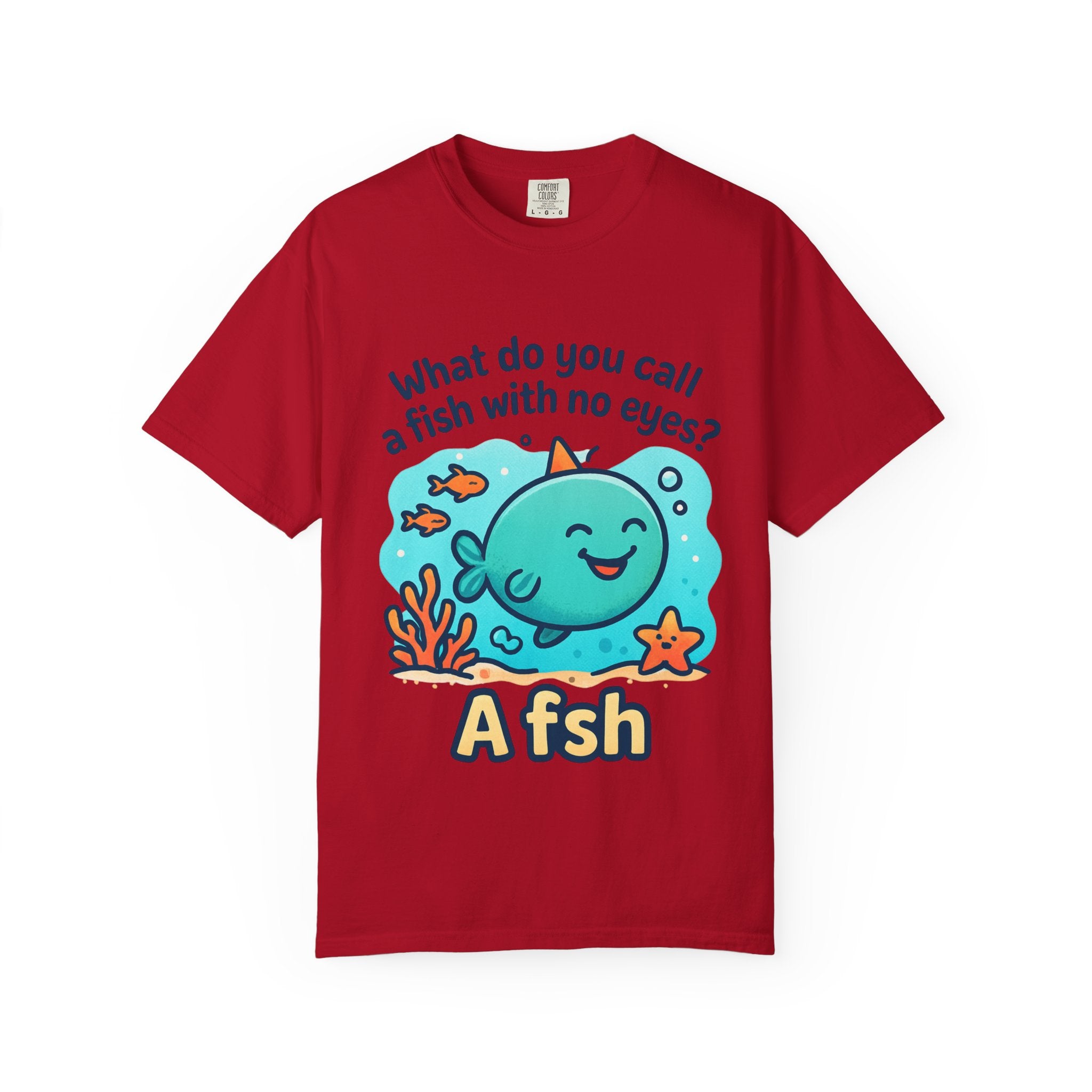 Whimsical Fish Dad Joke Unisex T-Shirt, Funny Gift for Sea Lovers, Kids and Adults, Casual Wear, Birthday, Ocean Theme, Humor Shirt