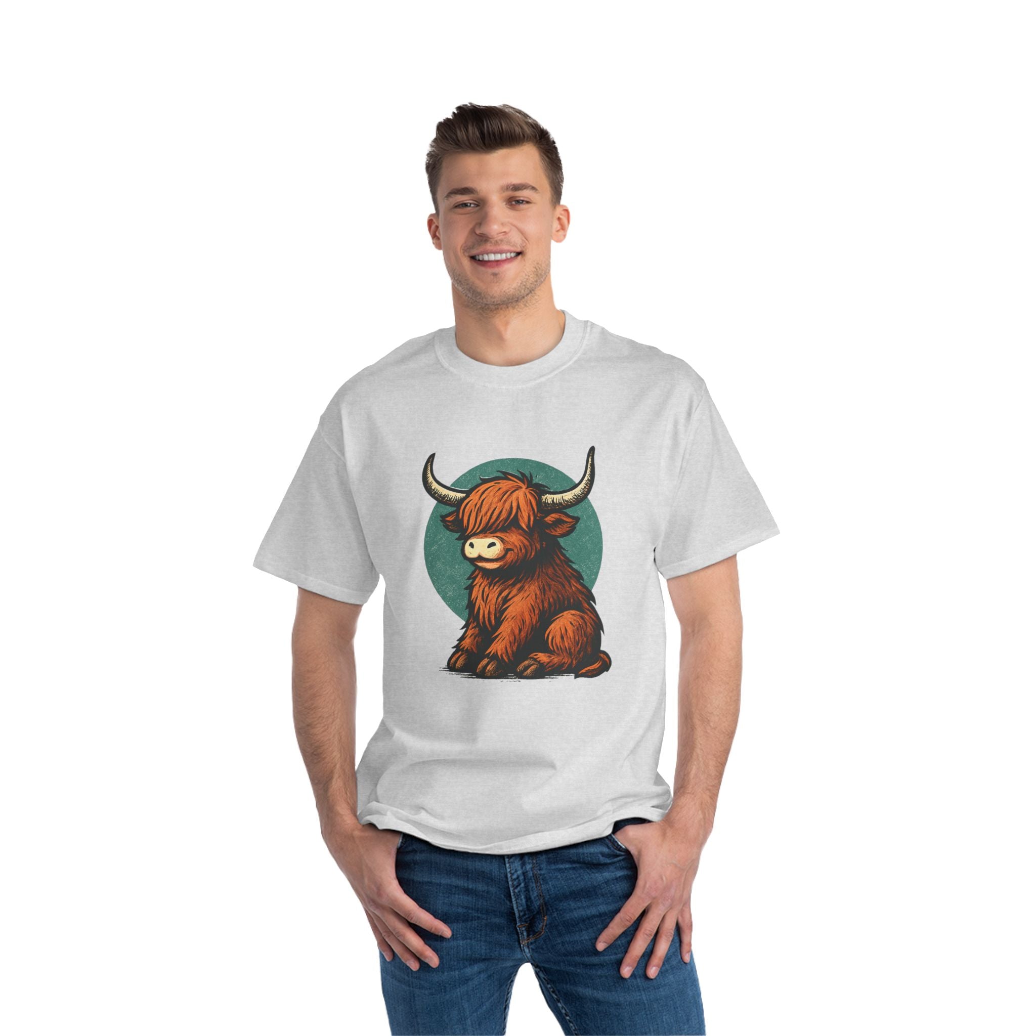 Cute Highland Cow T-Shirt, Graphic Tee