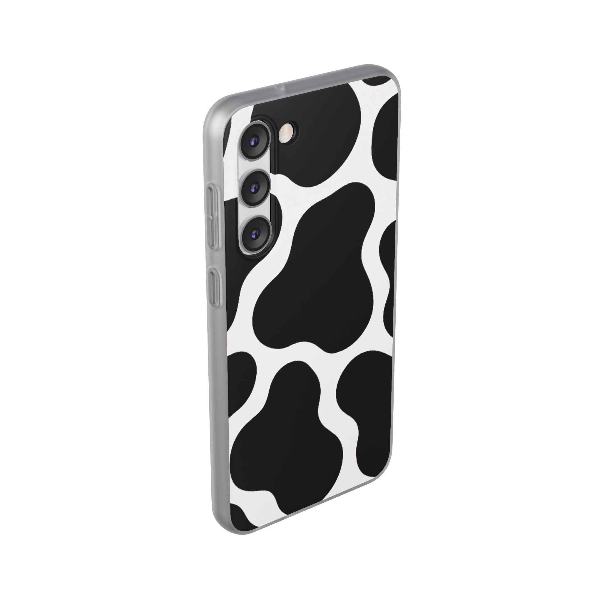 Stylish Cow Print Flexi Cases for iPhone, Trendy Phone Covers, Unique Gift for Animal Lovers, Everyday Essentials, Cute Phone Accessories
