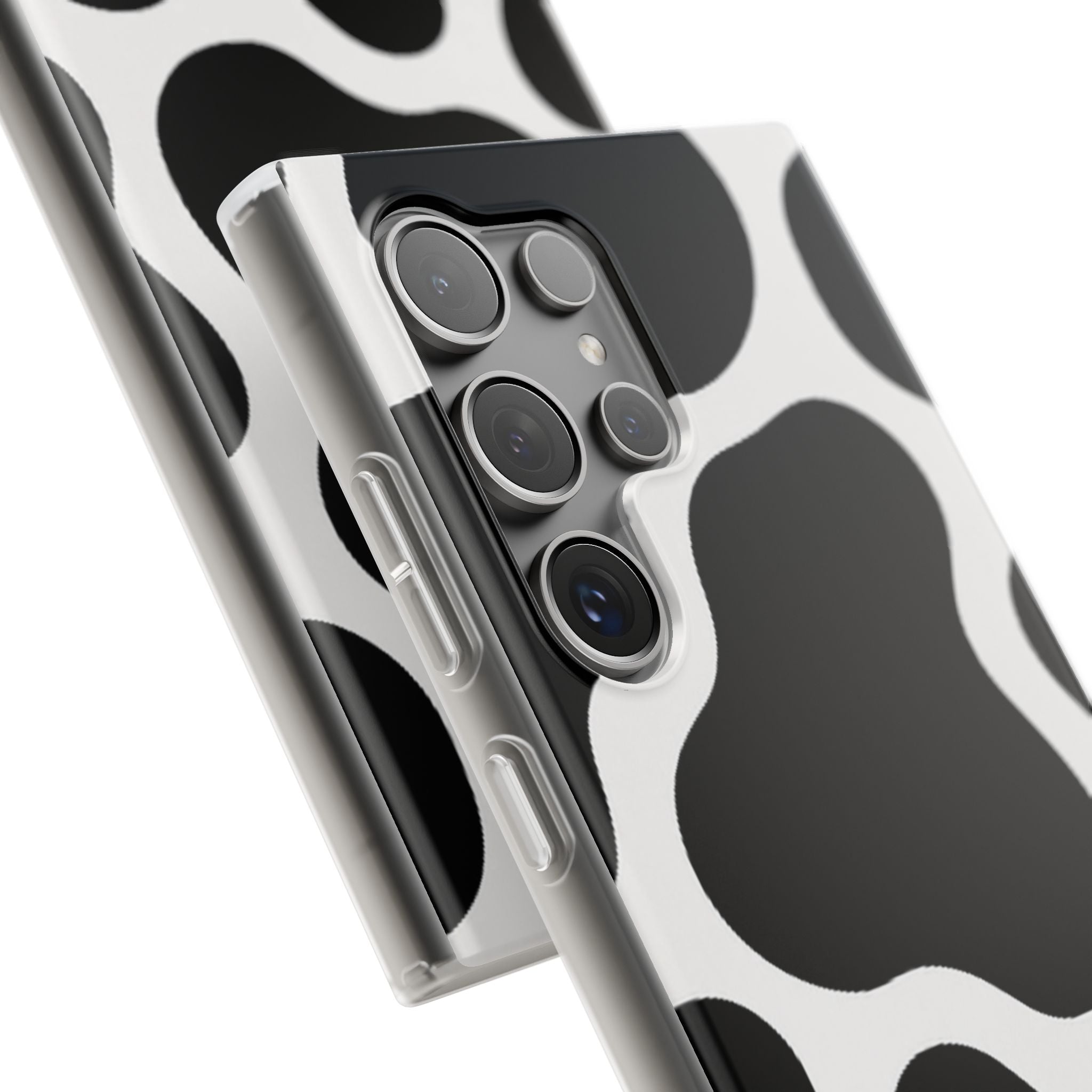 Stylish Cow Print Flexi Cases for iPhone, Trendy Phone Covers, Unique Gift for Animal Lovers, Everyday Essentials, Cute Phone Accessories