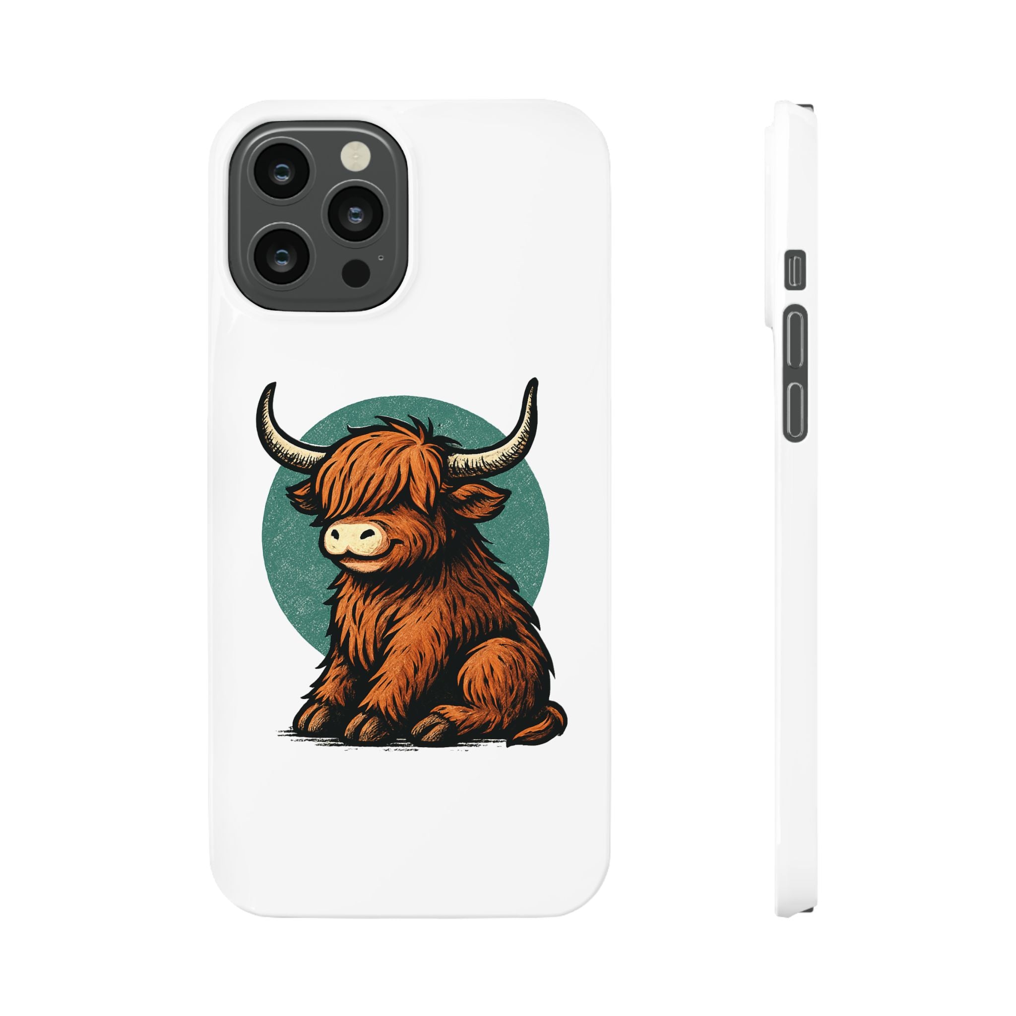 Highland Cow Sitting Slim Case