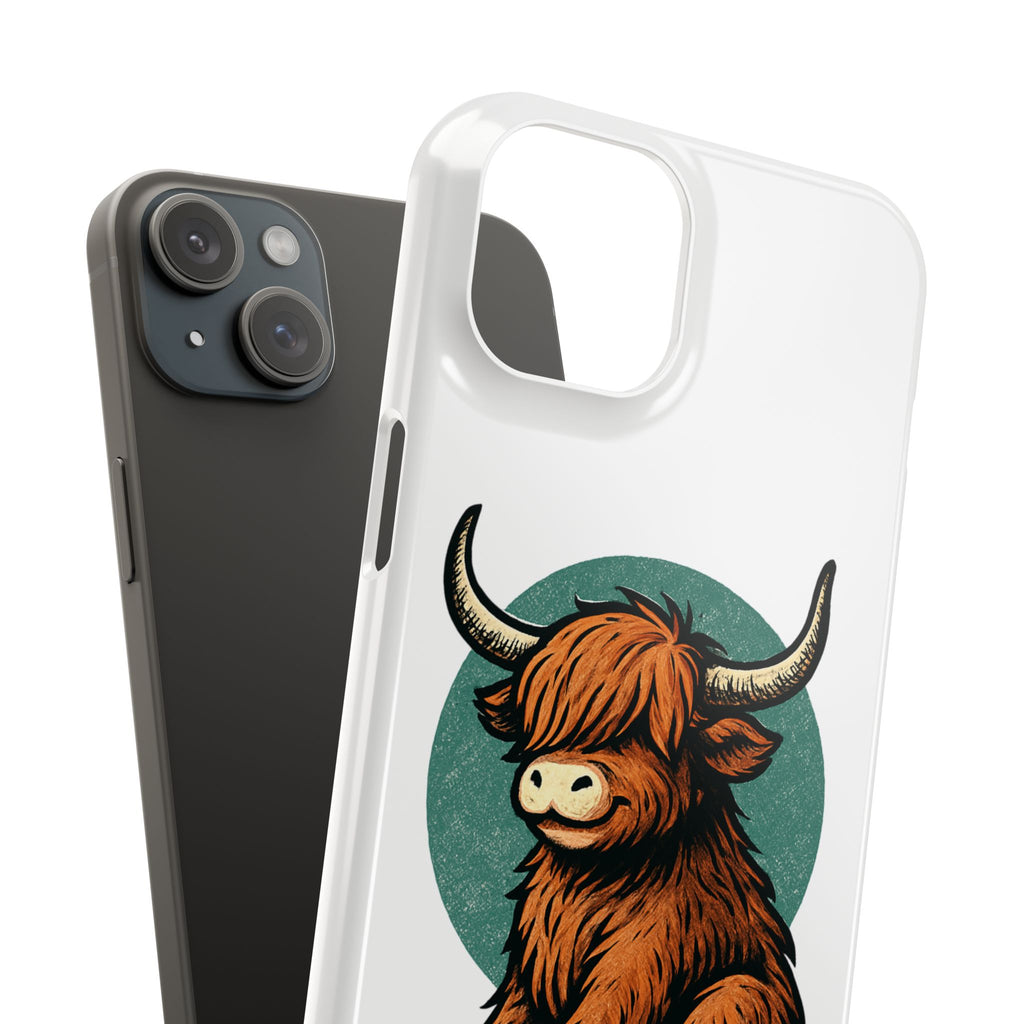 Highland Cow Sitting Slim Case
