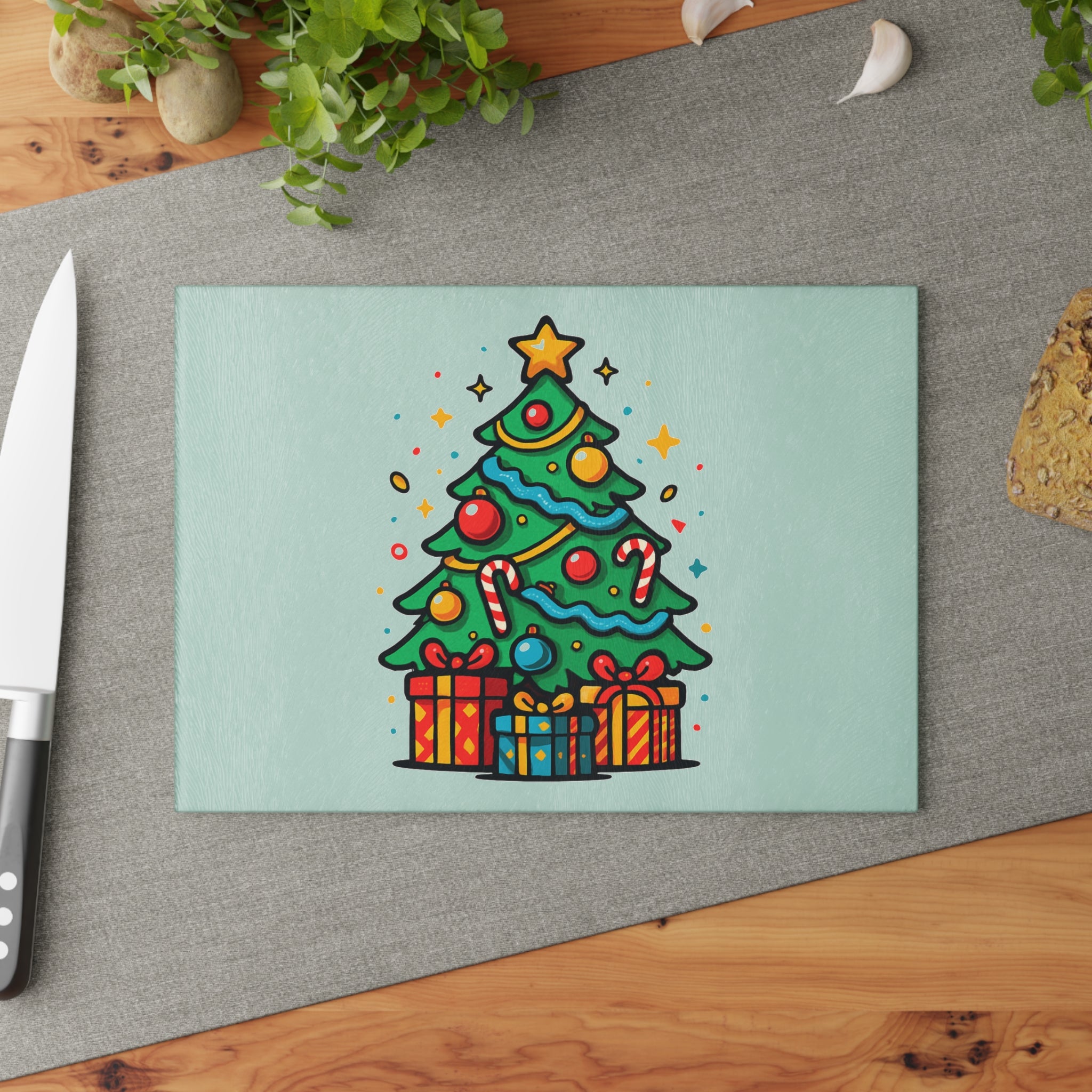 Christmas Tree Glass Cutting Board, Holiday Kitchen Decor, Unique Gift for Home Chefs, Festive Cooking Accessory, Perfect for [...]