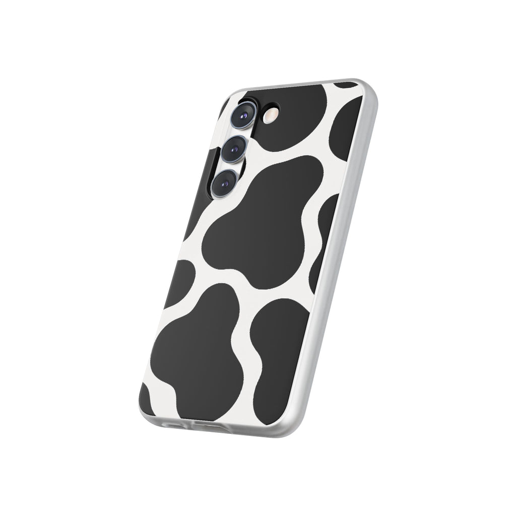 Stylish Cow Print Flexi Cases for iPhone, Trendy Phone Covers, Unique Gift for Animal Lovers, Everyday Essentials, Cute Phone Accessories