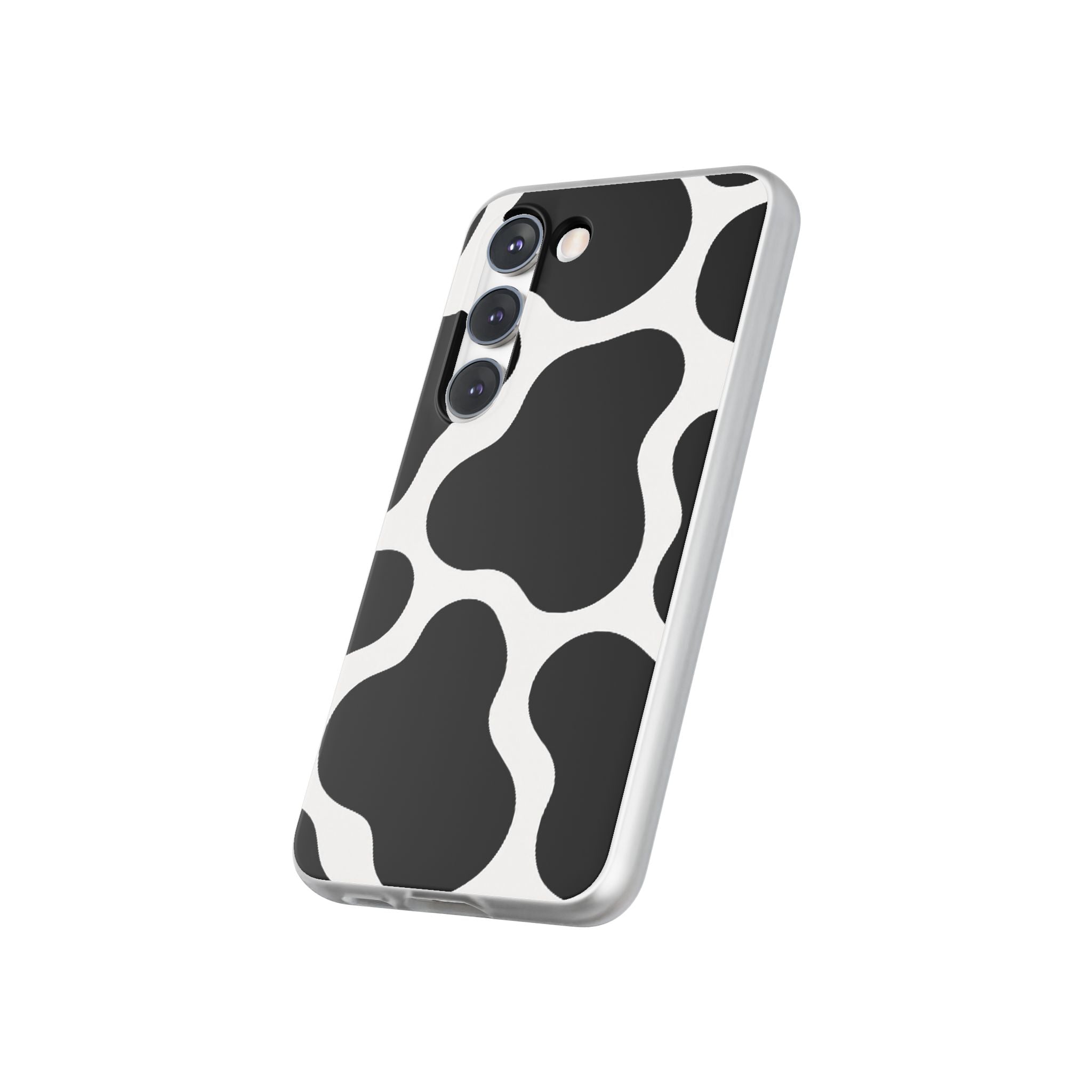 Stylish Cow Print Flexi Cases for iPhone, Trendy Phone Covers, Unique Gift for Animal Lovers, Everyday Essentials, Cute Phone Accessories