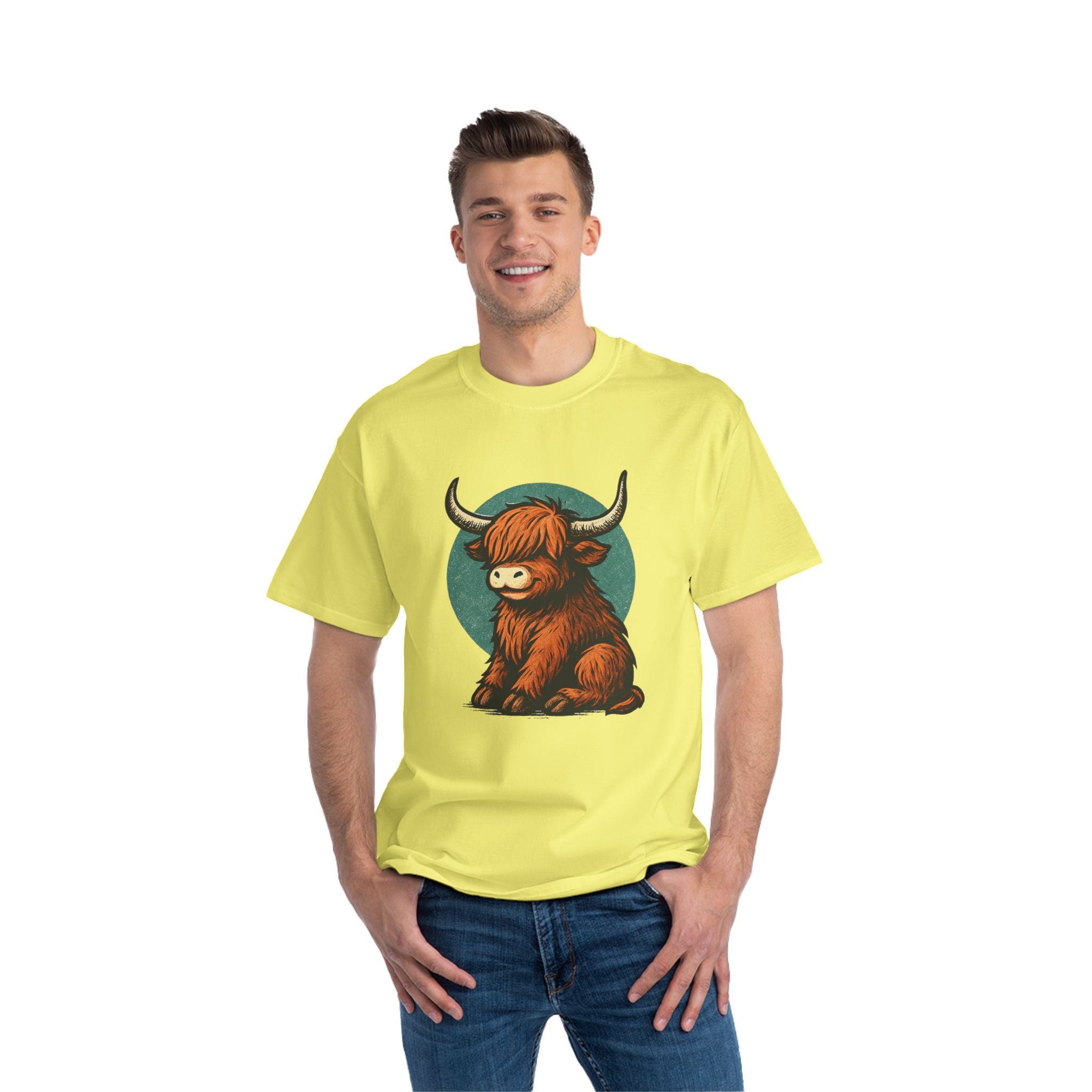Cute Highland Cow T-Shirt, Graphic Tee