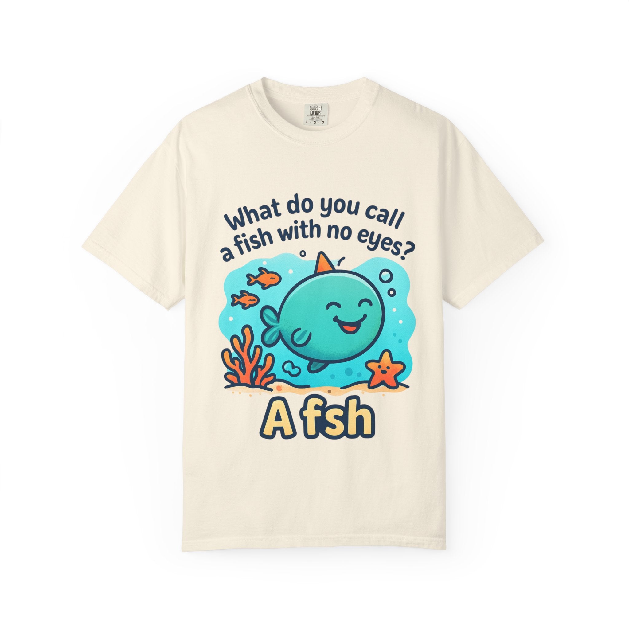 Whimsical Fish Dad Joke Unisex T-Shirt, Funny Gift for Sea Lovers, Kids and Adults, Casual Wear, Birthday, Ocean Theme, Humor Shirt
