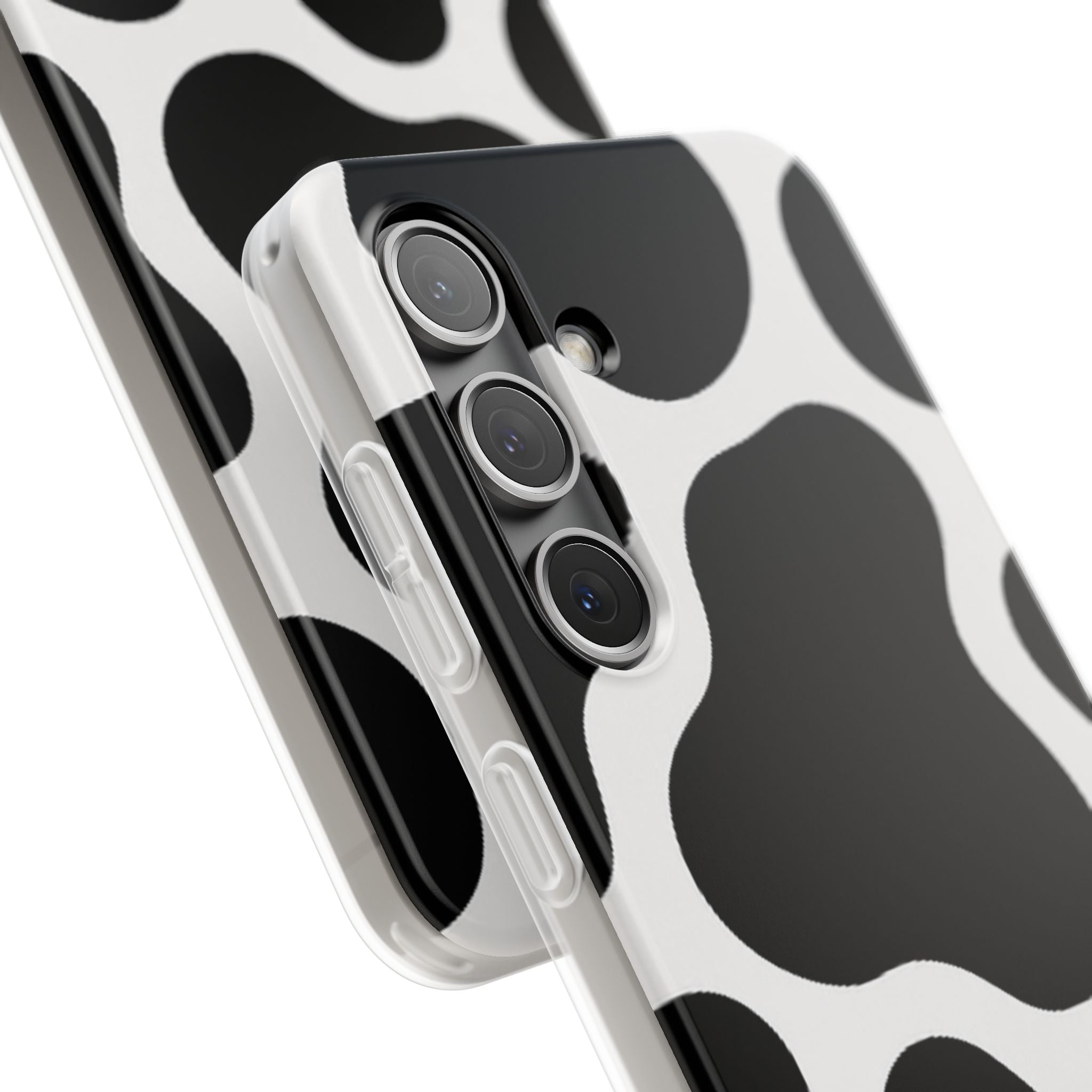 Stylish Cow Print Flexi Cases for iPhone, Trendy Phone Covers, Unique Gift for Animal Lovers, Everyday Essentials, Cute Phone Accessories