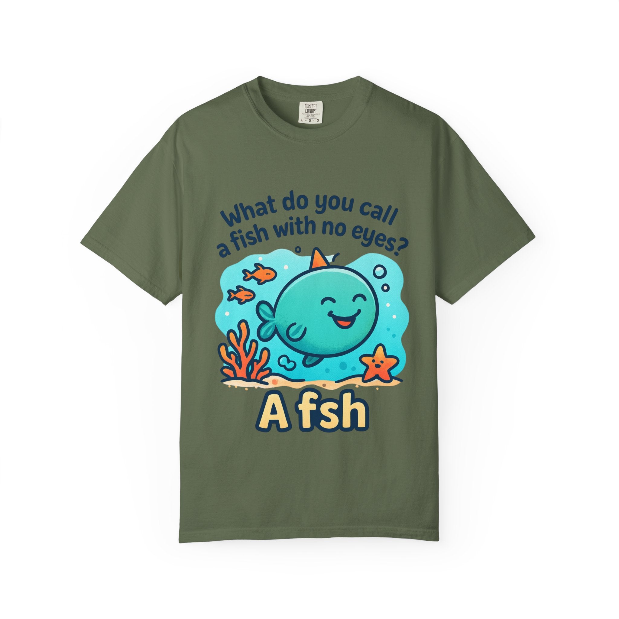 Whimsical Fish Dad Joke Unisex T-Shirt, Funny Gift for Sea Lovers, Kids and Adults, Casual Wear, Birthday, Ocean Theme, Humor Shirt