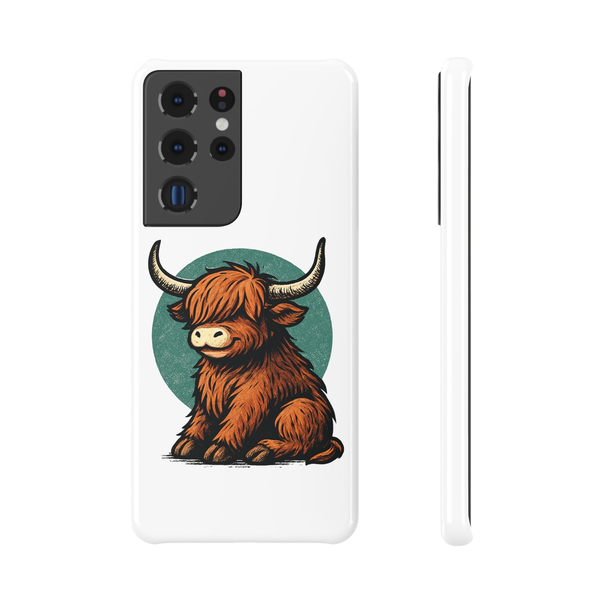Highland Cow Slim Snap Case