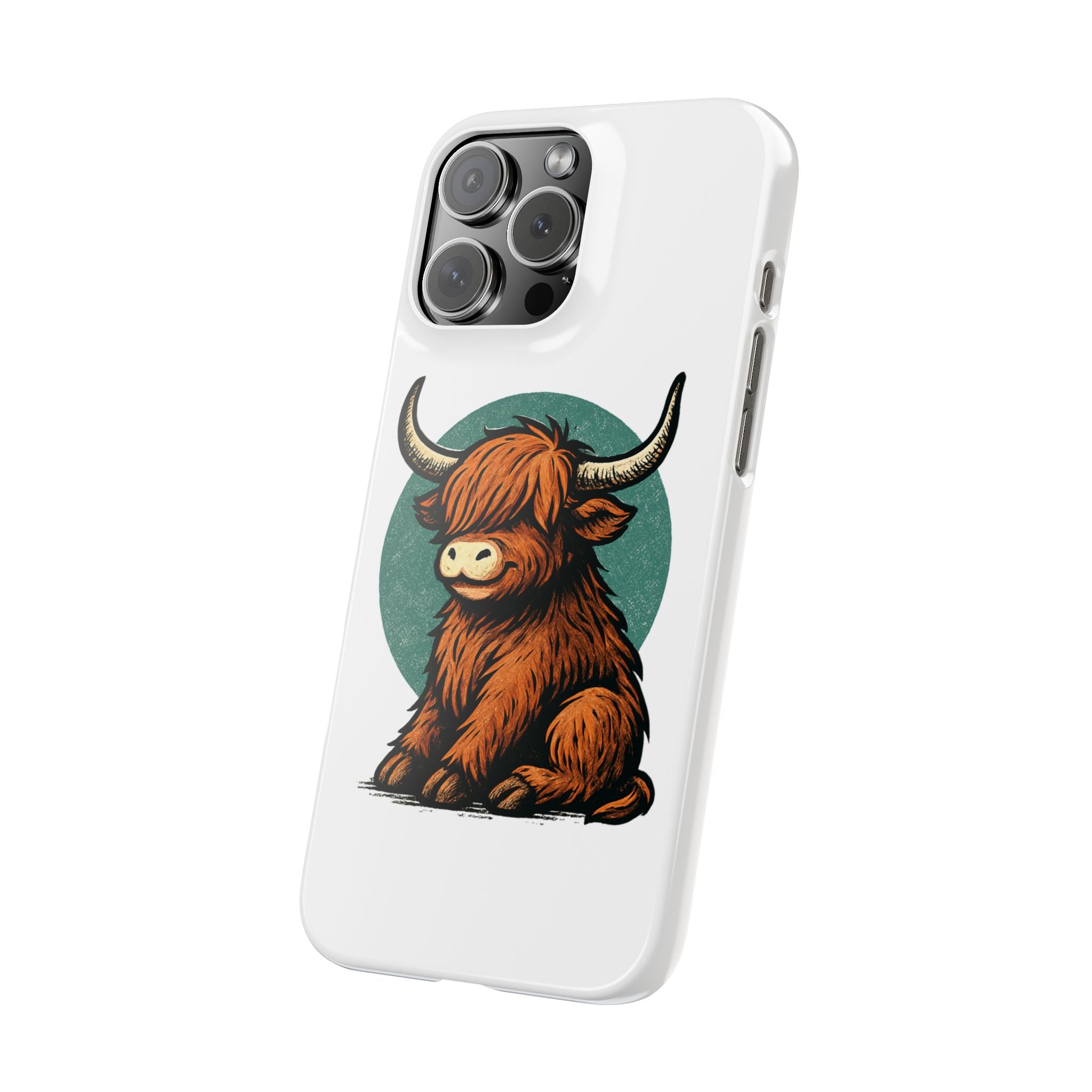Highland Cow Sitting Slim Case