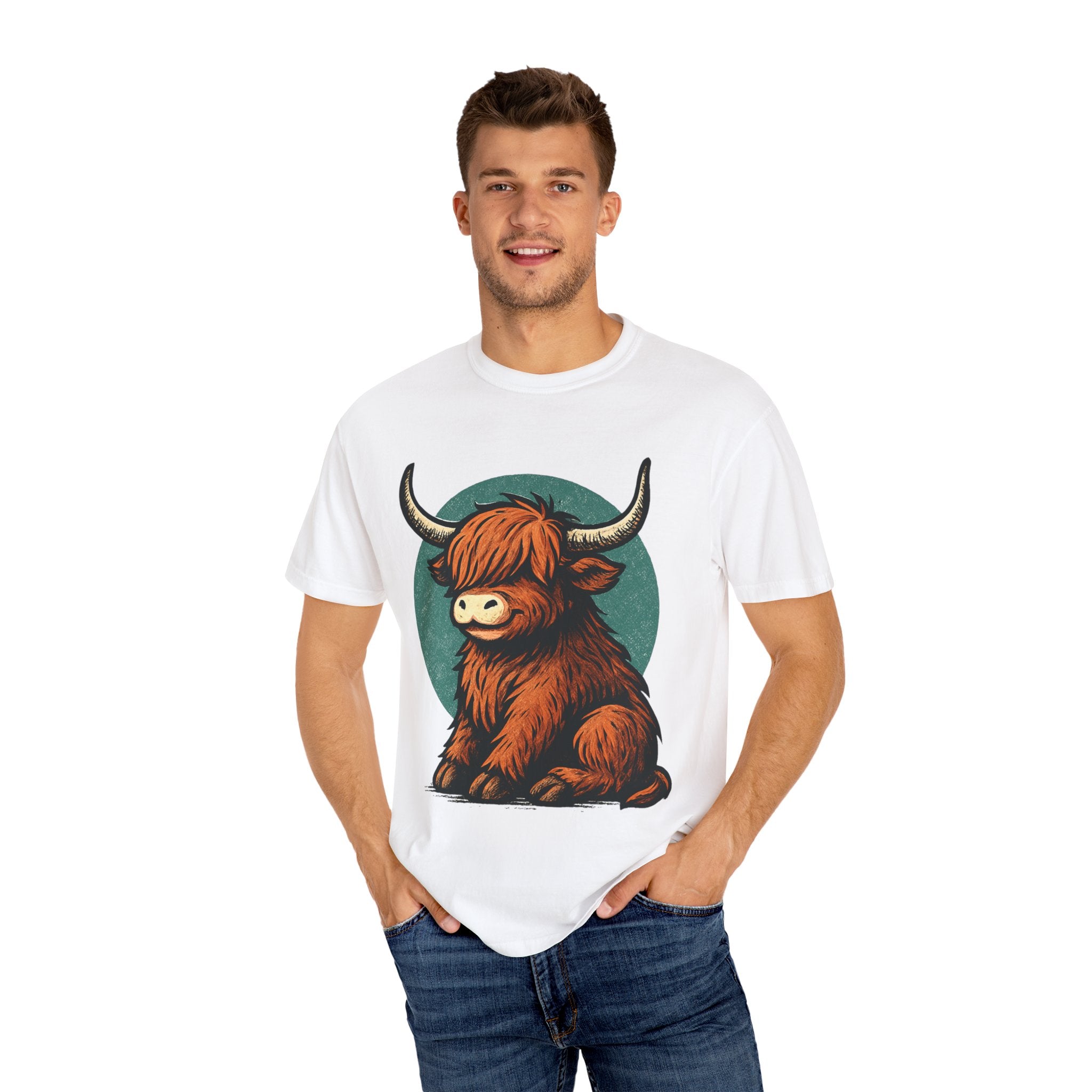 Highland Cow Sitting T-shirt