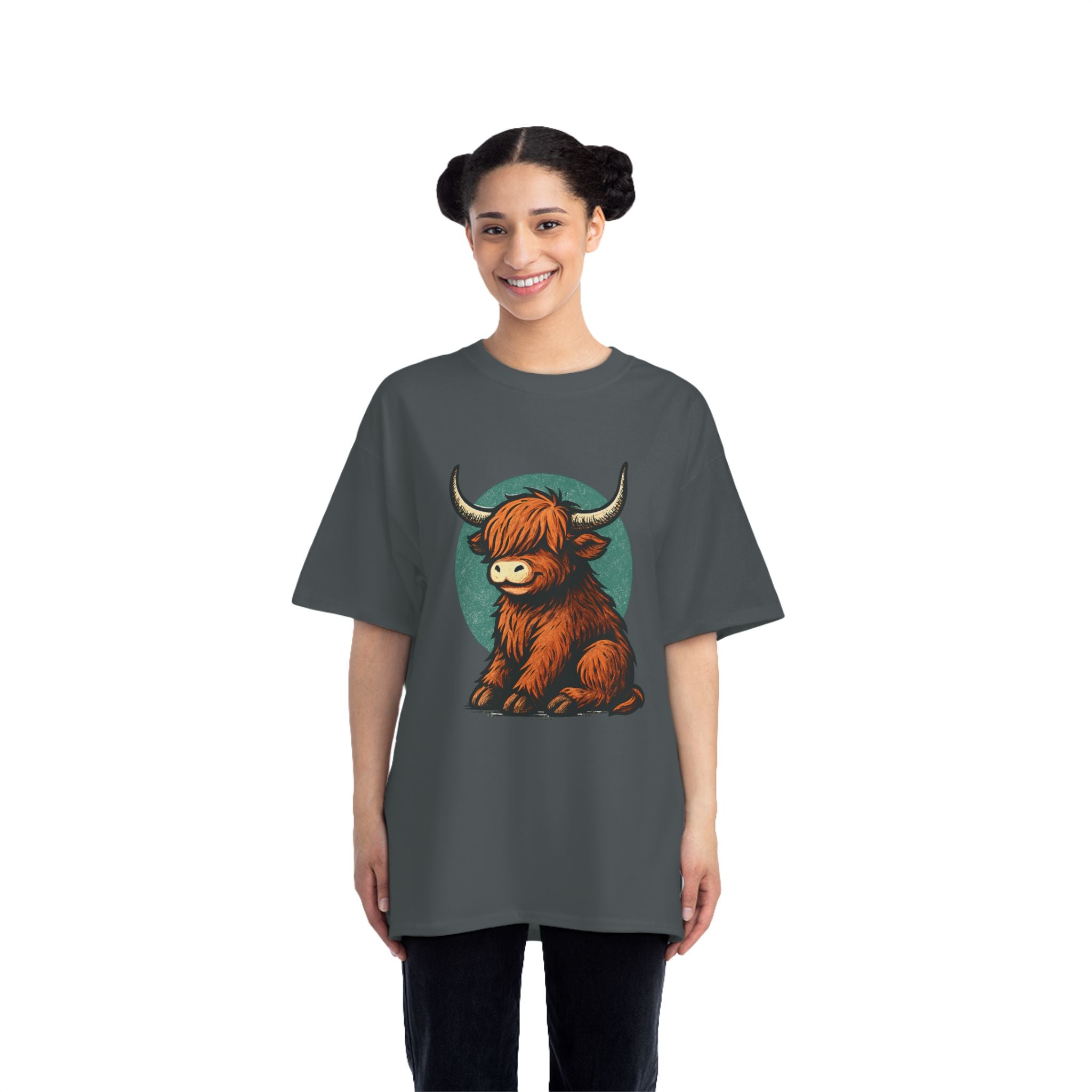Cute Highland Cow T-Shirt, Graphic Tee