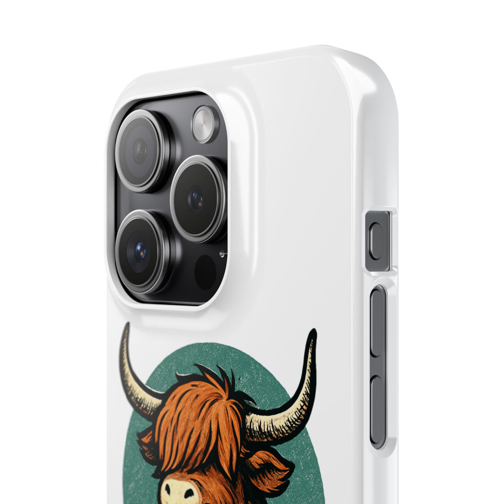 Highland Cow Sitting Slim Case