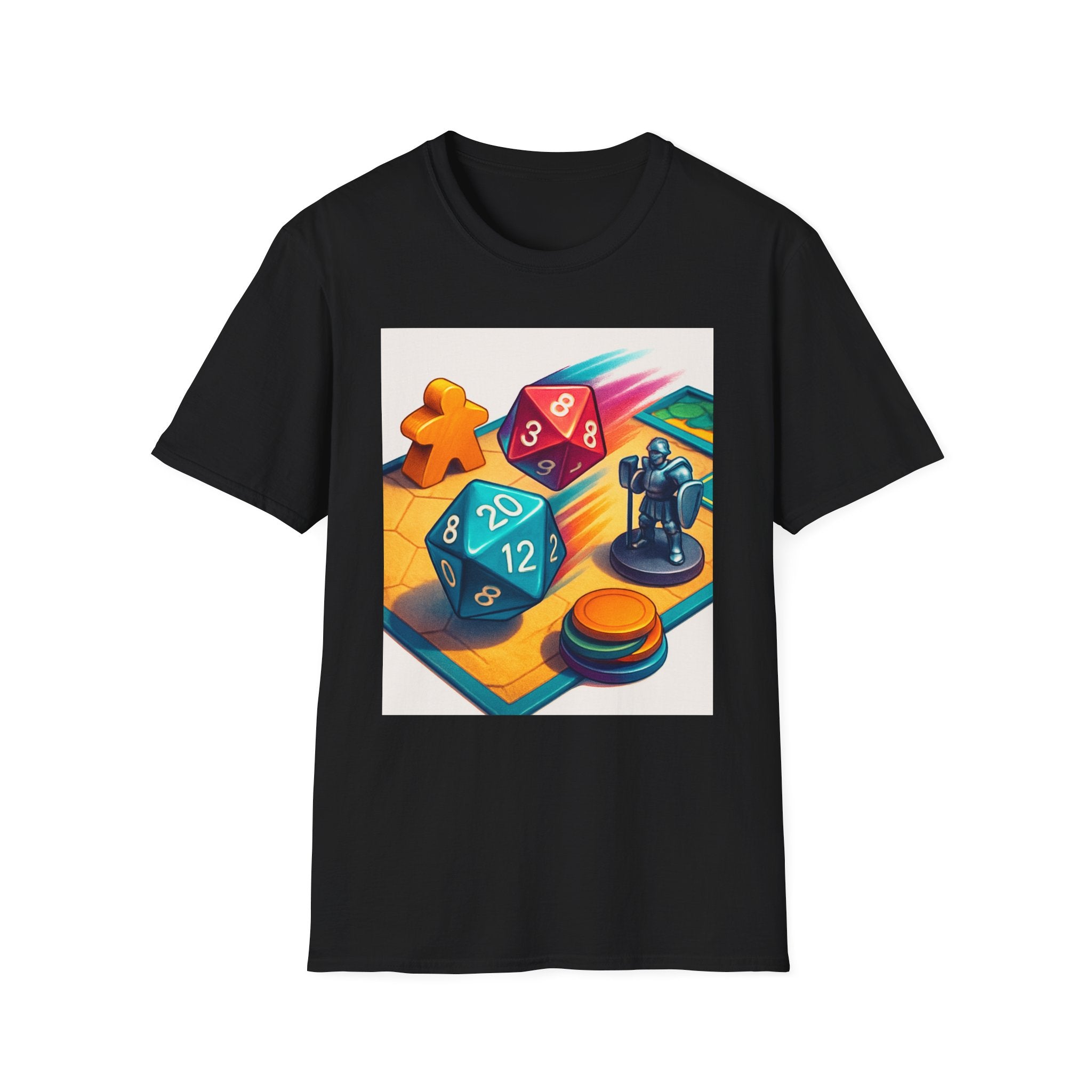 Dice Game Unisex T-Shirt - Perfect for Board Game Lovers, Gamer Gift, Casual Wear, Unique Design, Game Night Apparel