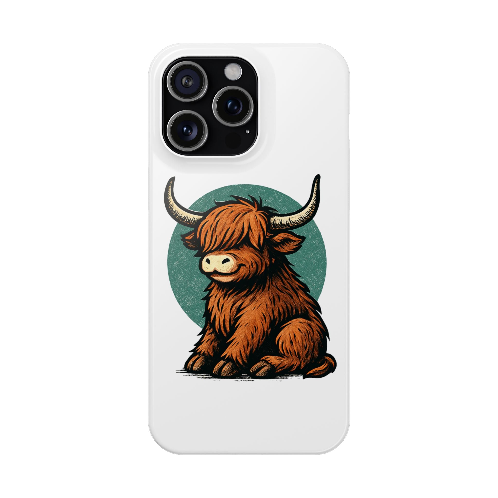 Highland Cow Sitting Slim Case