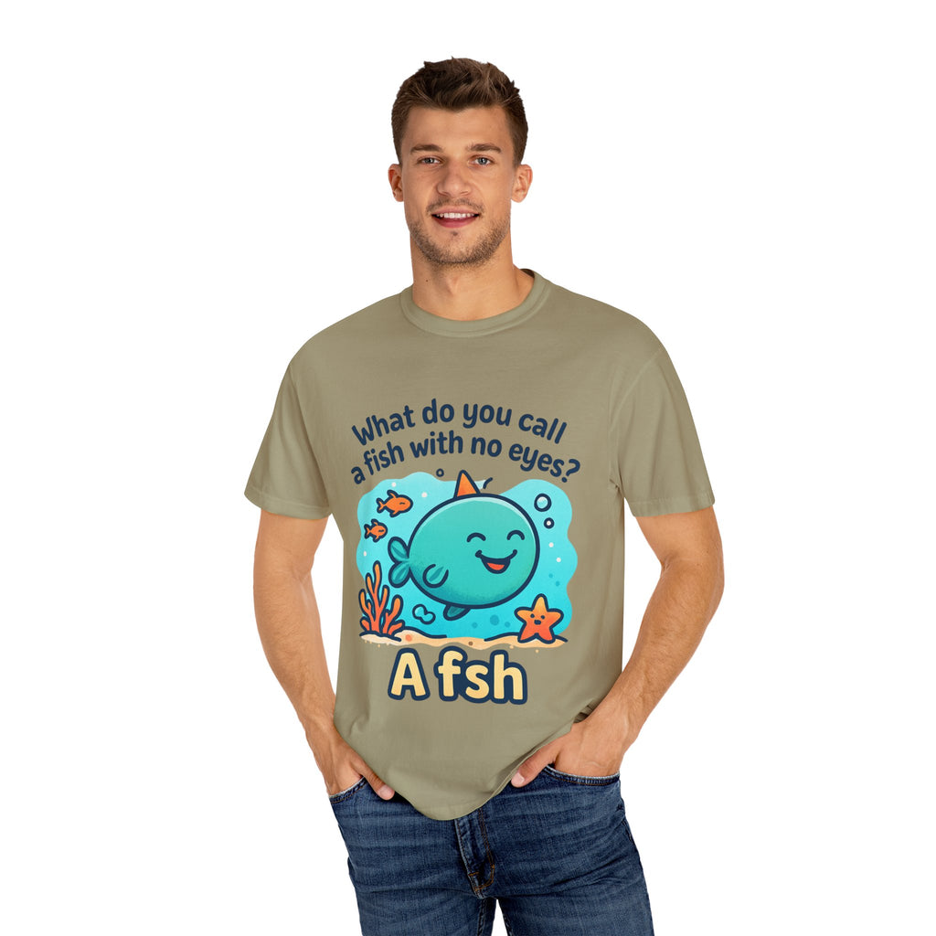 Whimsical Fish Dad Joke Unisex T-Shirt, Funny Gift for Sea Lovers, Kids and Adults, Casual Wear, Birthday, Ocean Theme, Humor Shirt