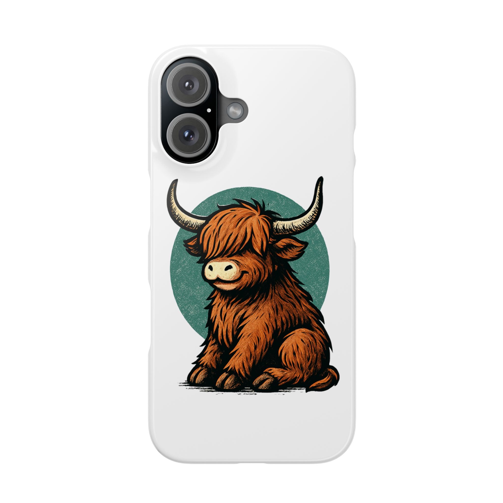 Highland Cow Sitting Slim Case