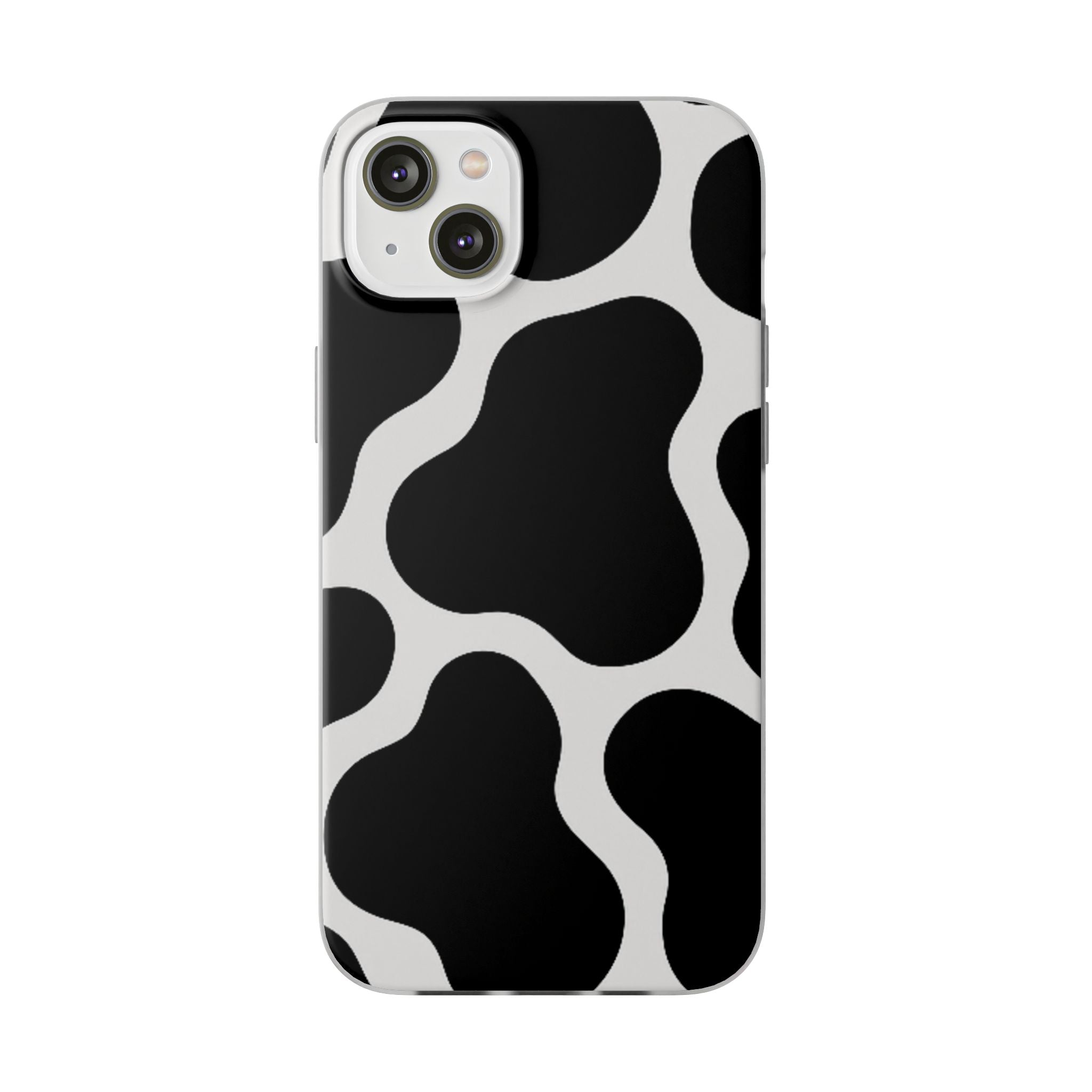 Stylish Cow Print Flexi Cases for iPhone, Trendy Phone Covers, Unique Gift for Animal Lovers, Everyday Essentials, Cute Phone Accessories
