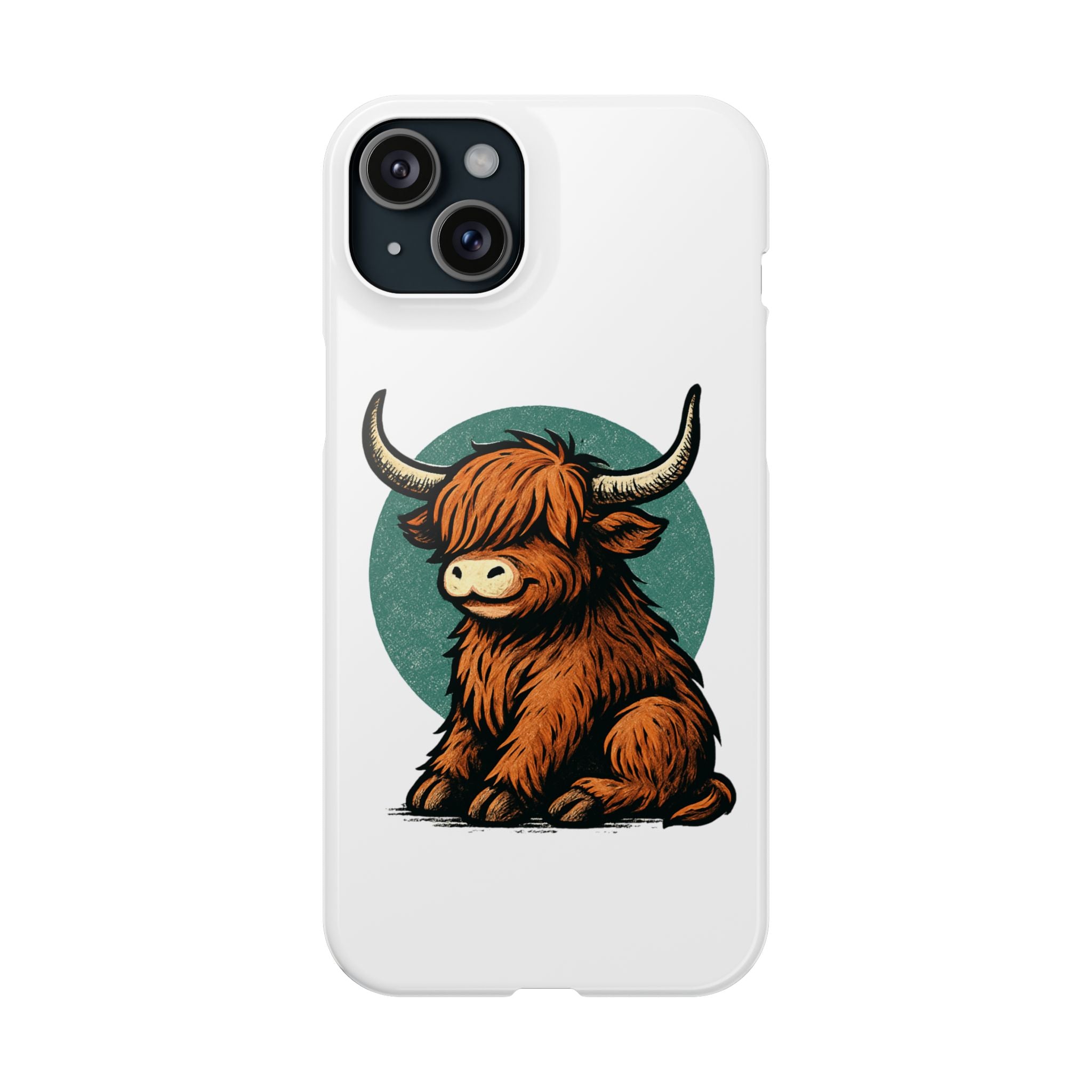 Highland Cow Sitting Slim Case