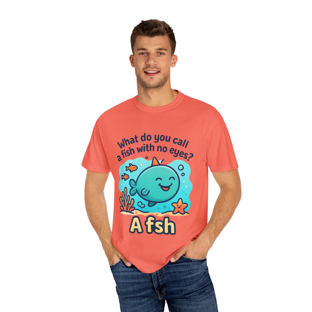 Whimsical Fish Dad Joke Unisex T-Shirt, Funny Gift for Sea Lovers, Kids and Adults, Casual Wear, Birthday, Ocean Theme, Humor Shirt
