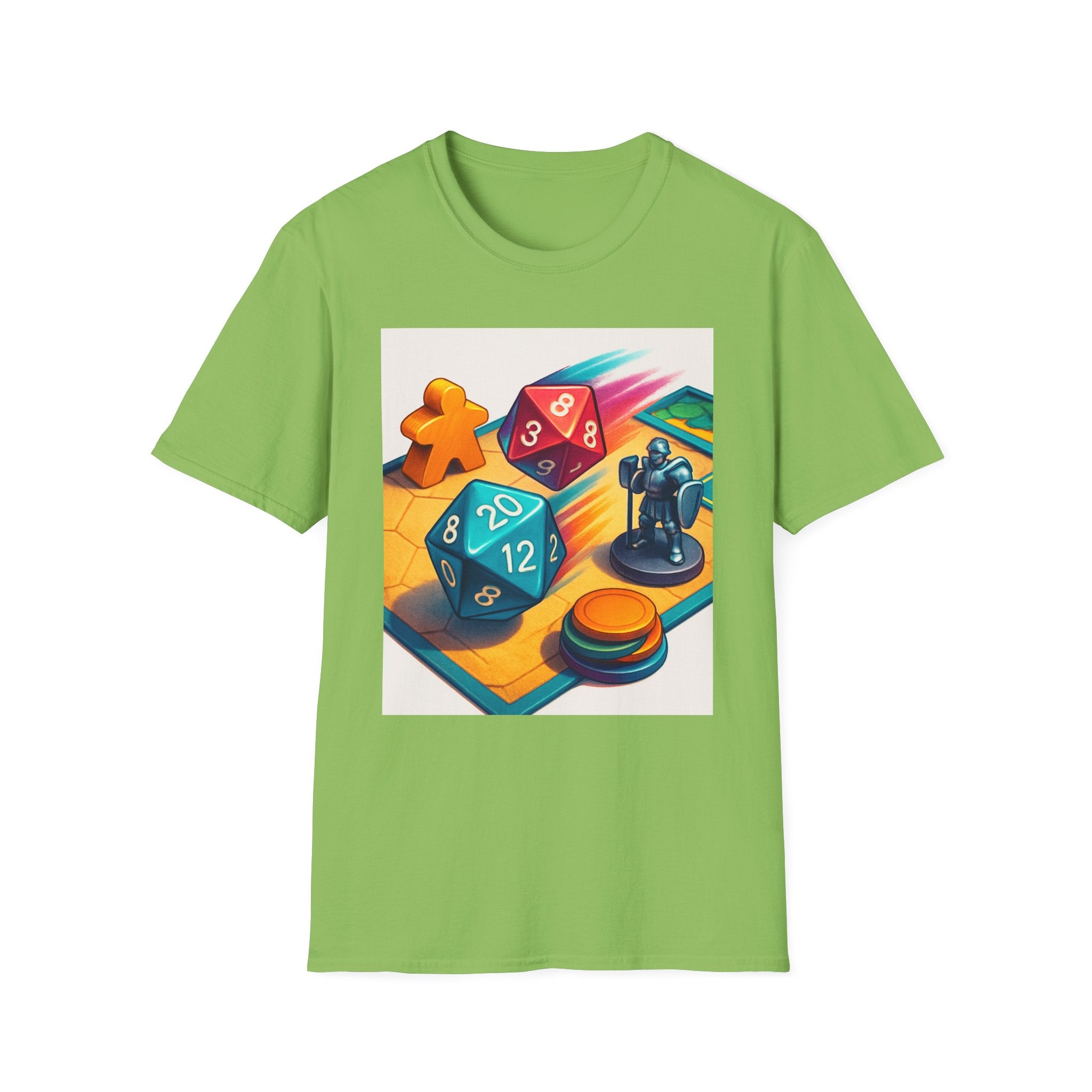 Dice Game Unisex T-Shirt - Perfect for Board Game Lovers, Gamer Gift, Casual Wear, Unique Design, Game Night Apparel
