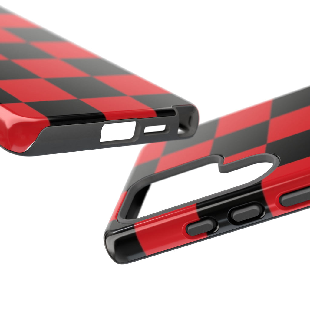 Stylish Phone Case - Tough Cases - Checker Pattern, Protective Cover, Gift for Her, Tech Accessories, Holiday Present