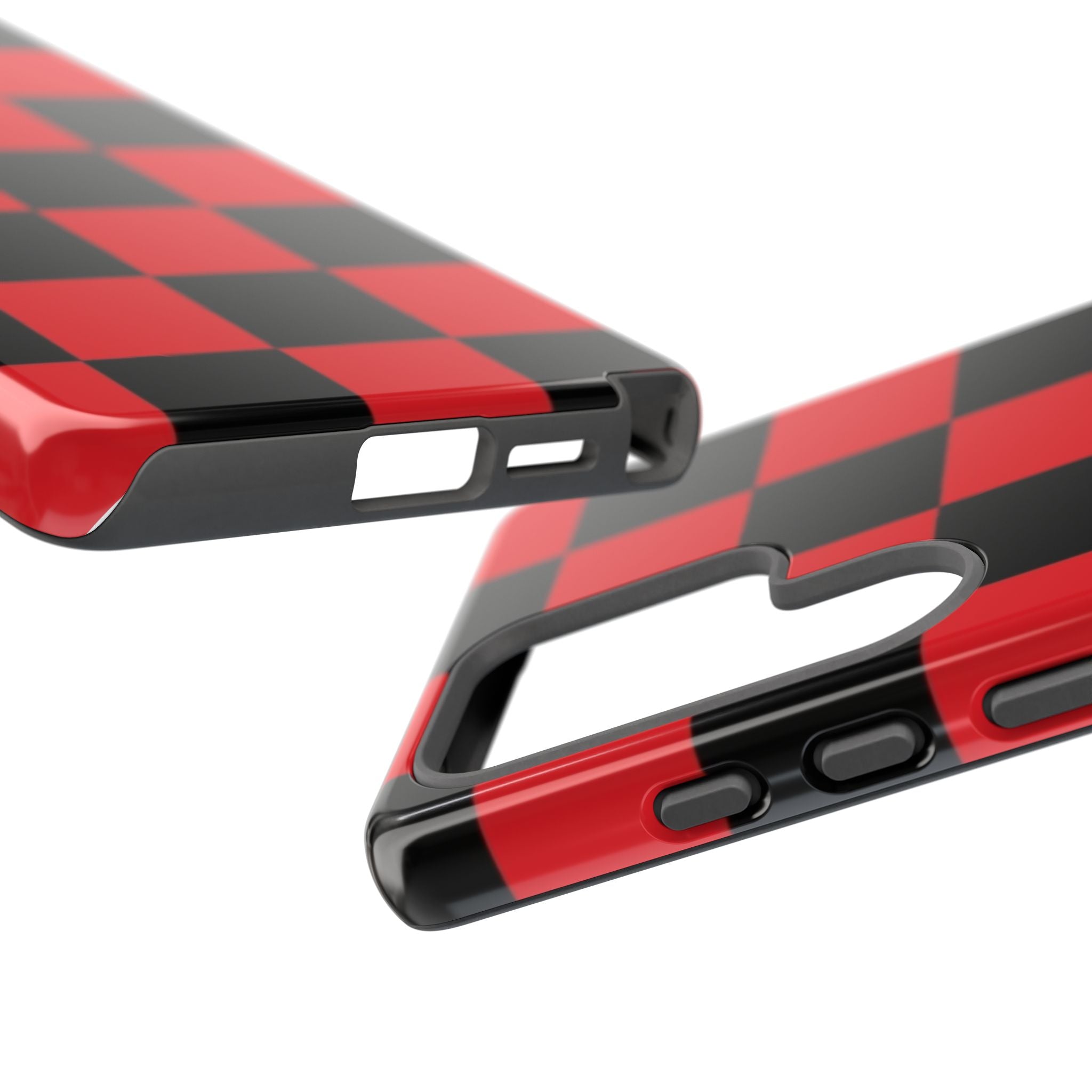 Stylish Phone Case - Tough Cases - Checker Pattern, Protective Cover, Gift for Her, Tech Accessories, Holiday Present