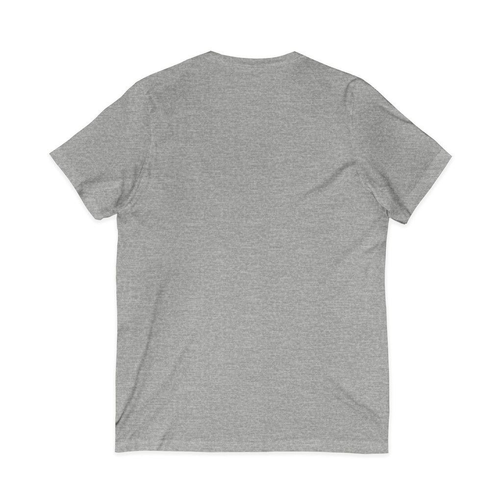 Mystical Mushroom Hat V-Neck Tee | Quirky Nature Shirt, Gifts for Nature Lovers, Eco-Friendly Fashion, Casual Everyday Wear, Boho Style Top