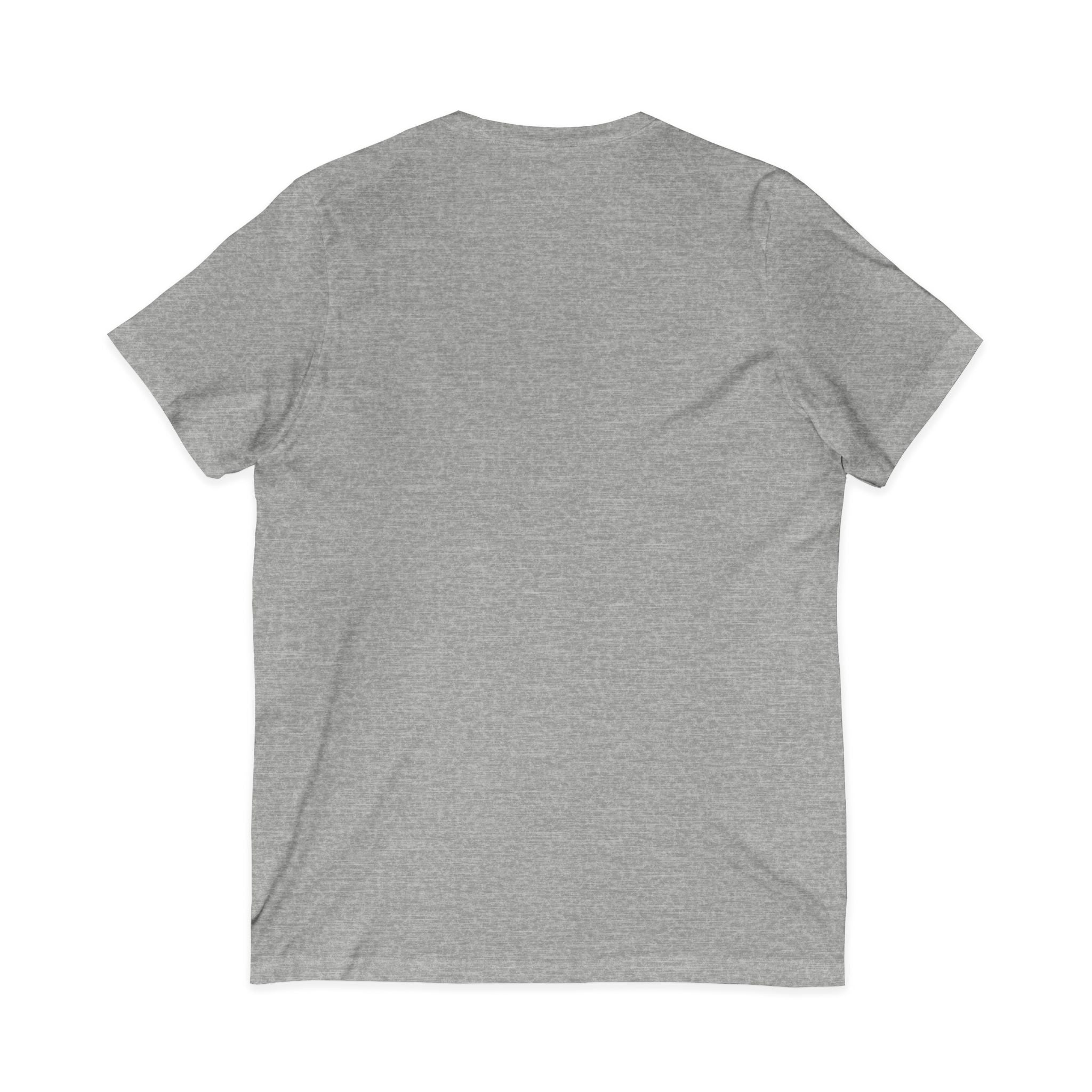 Mystical Mushroom Hat V-Neck Tee | Quirky Nature Shirt, Gifts for Nature Lovers, Eco-Friendly Fashion, Casual Everyday Wear, Boho Style Top