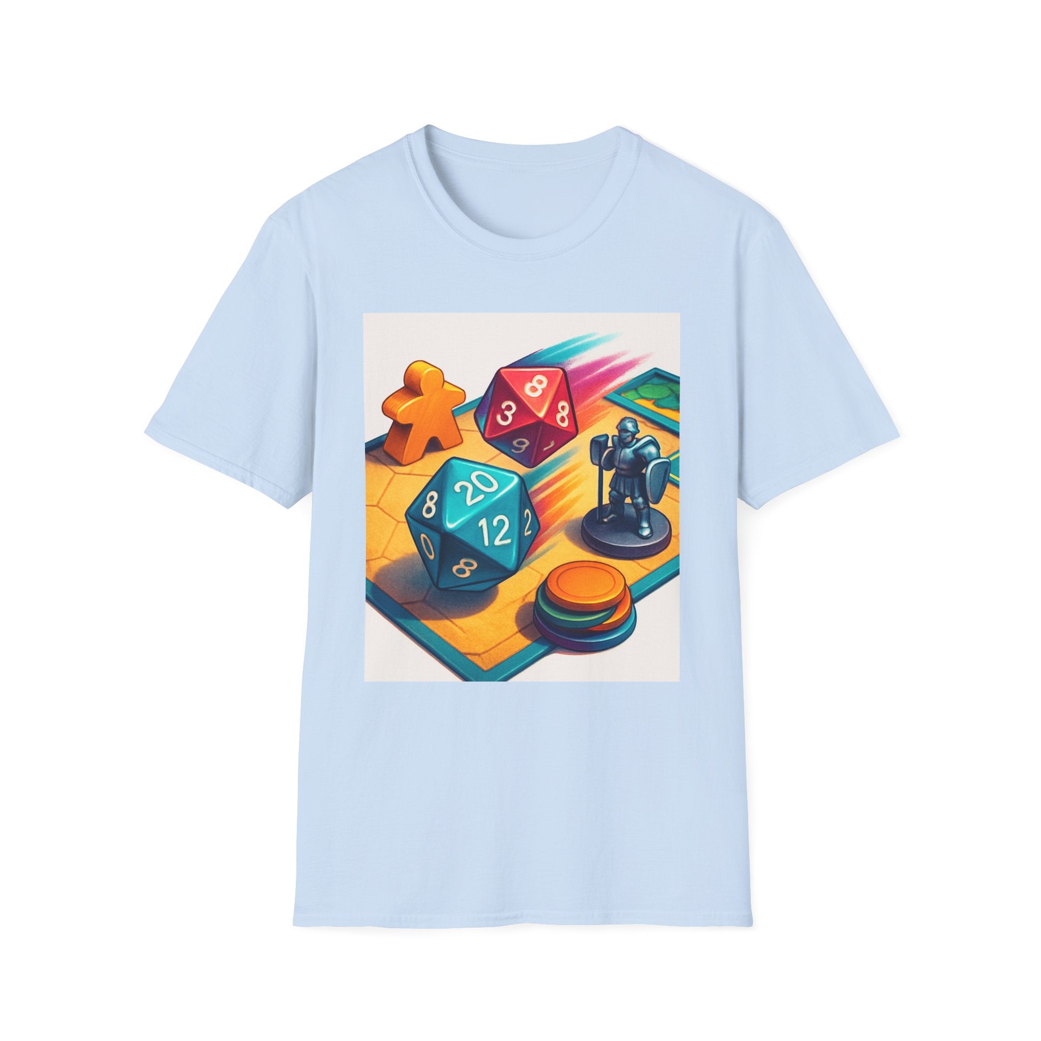 Dice Game Unisex T-Shirt - Perfect for Board Game Lovers, Gamer Gift, Casual Wear, Unique Design, Game Night Apparel