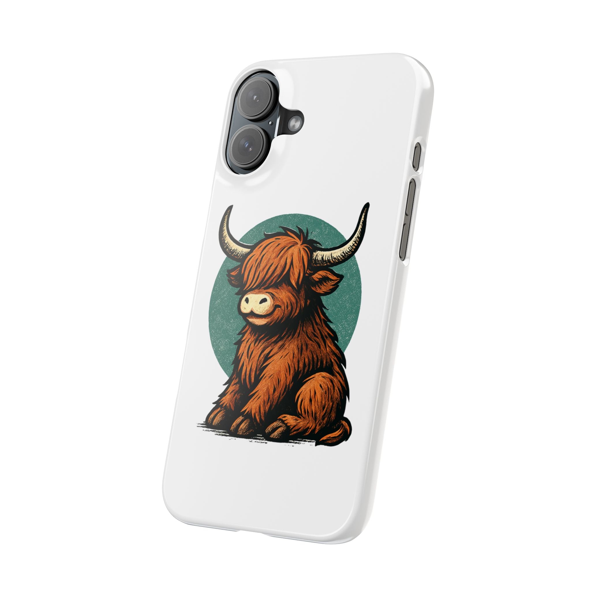 Highland Cow Sitting Slim Case