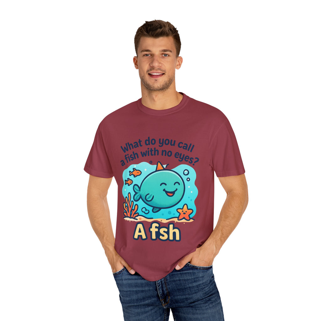 Whimsical Fish Dad Joke Unisex T-Shirt, Funny Gift for Sea Lovers, Kids and Adults, Casual Wear, Birthday, Ocean Theme, Humor Shirt