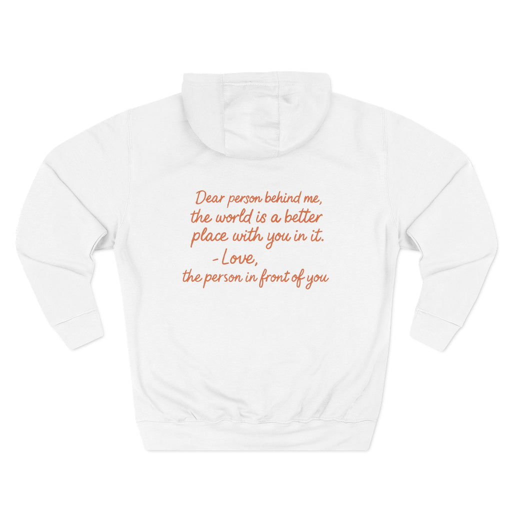 Inspirational Fleece Hoodie - You Are Enough, Motivational Sweatshirt, Uplifting Gift, Cozy Outfit for Self-Love and Positivity