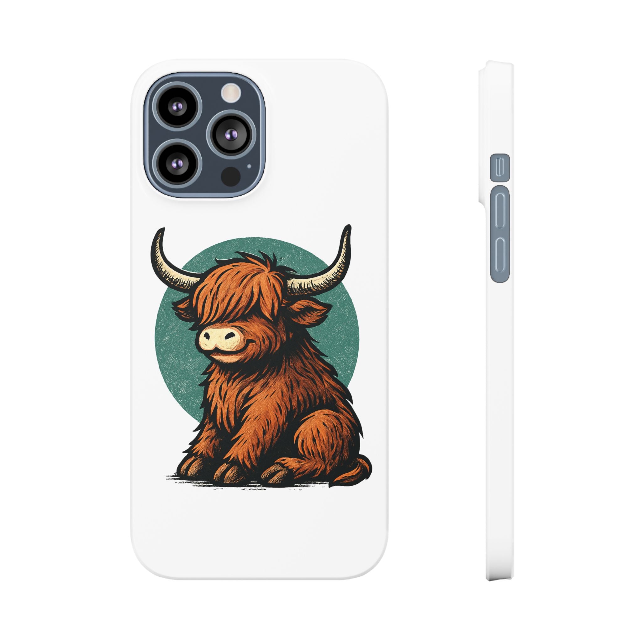 Highland Cow Sitting Slim Case
