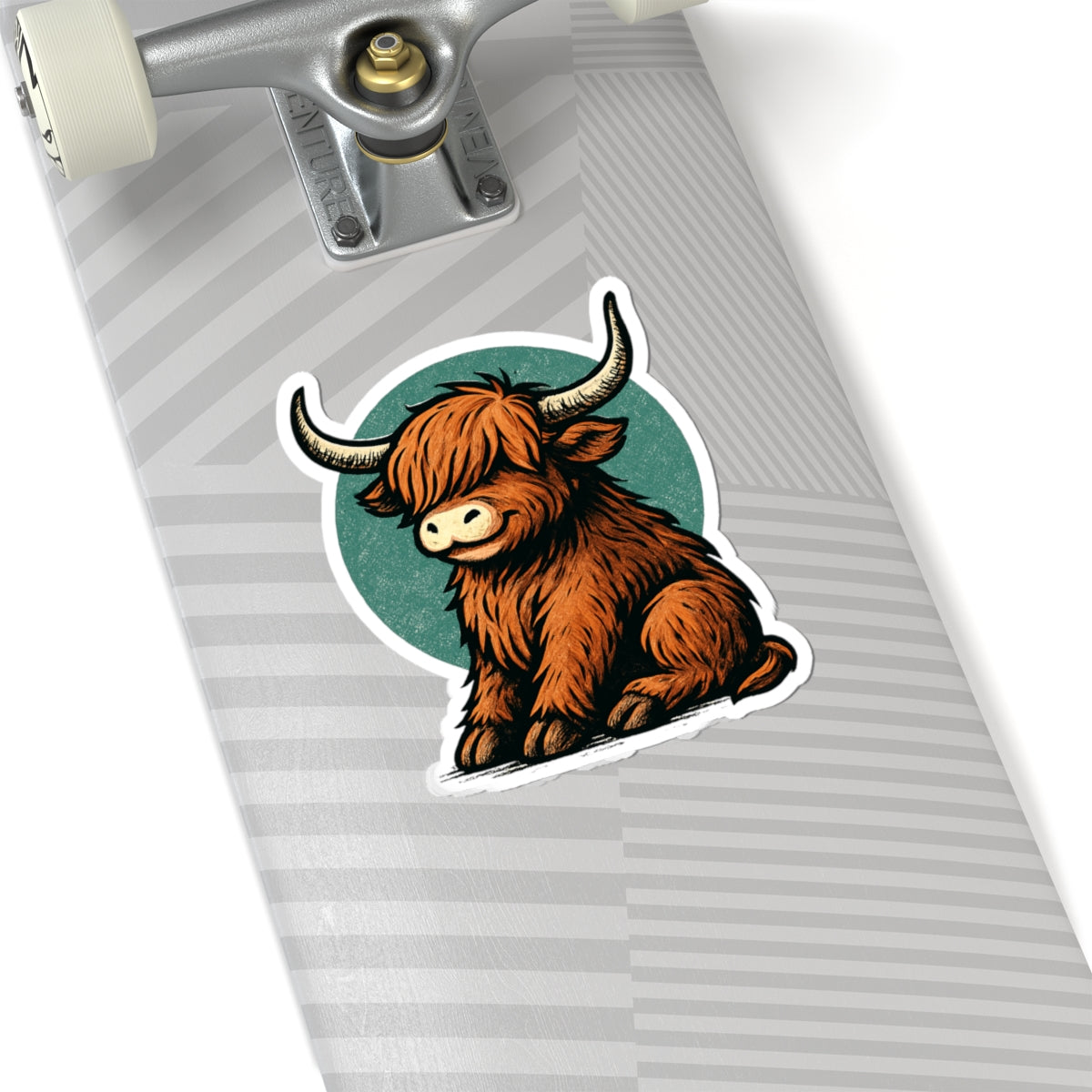 Highland Cow Stickers, Fun Decor for Laptops