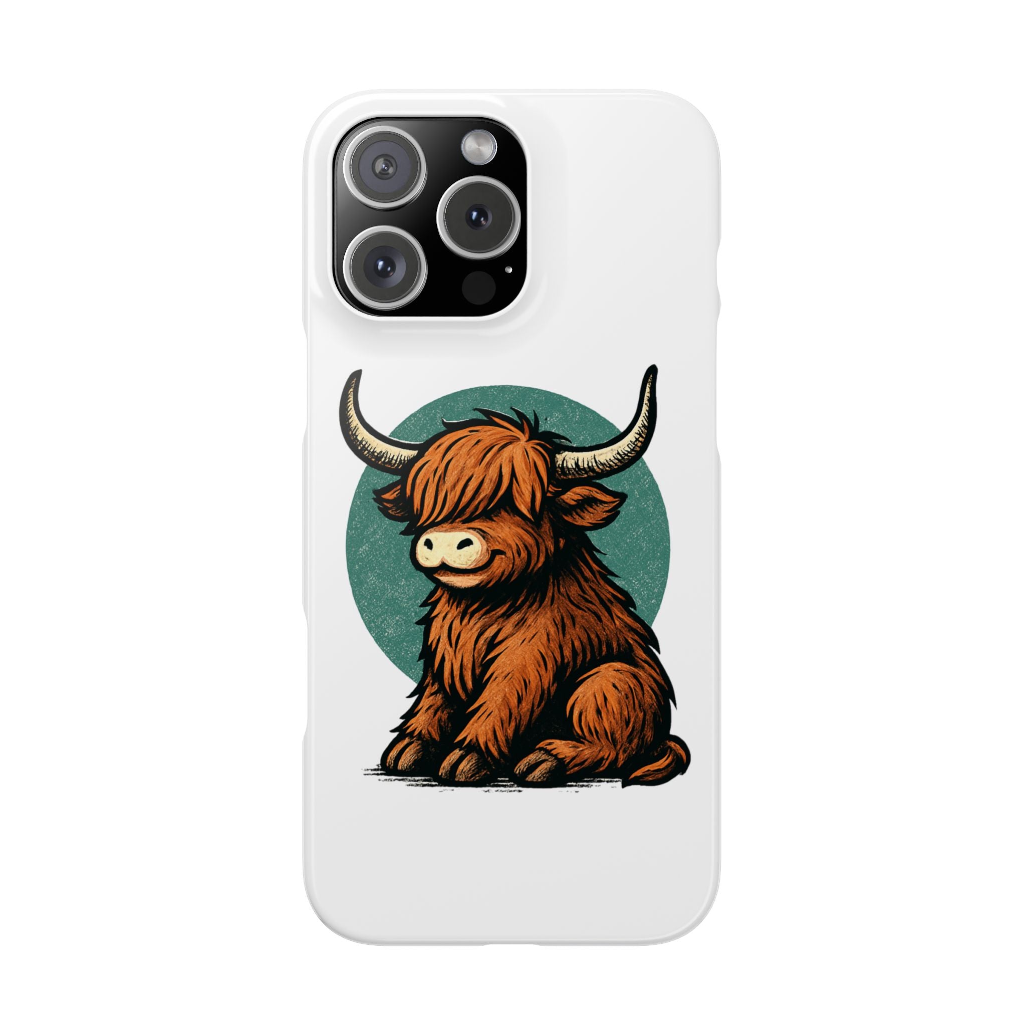 Highland Cow Sitting Slim Case
