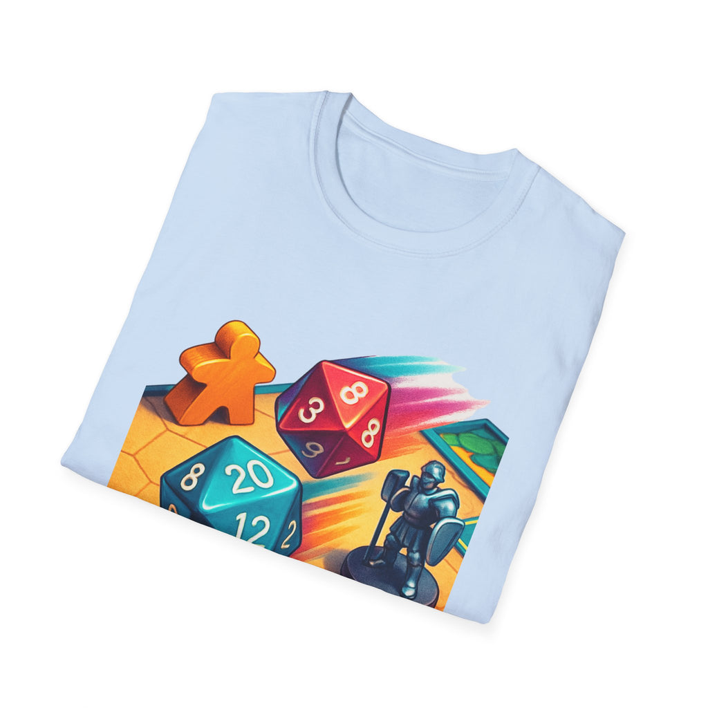 Dice Game Unisex T-Shirt - Perfect for Board Game Lovers, Gamer Gift, Casual Wear, Unique Design, Game Night Apparel