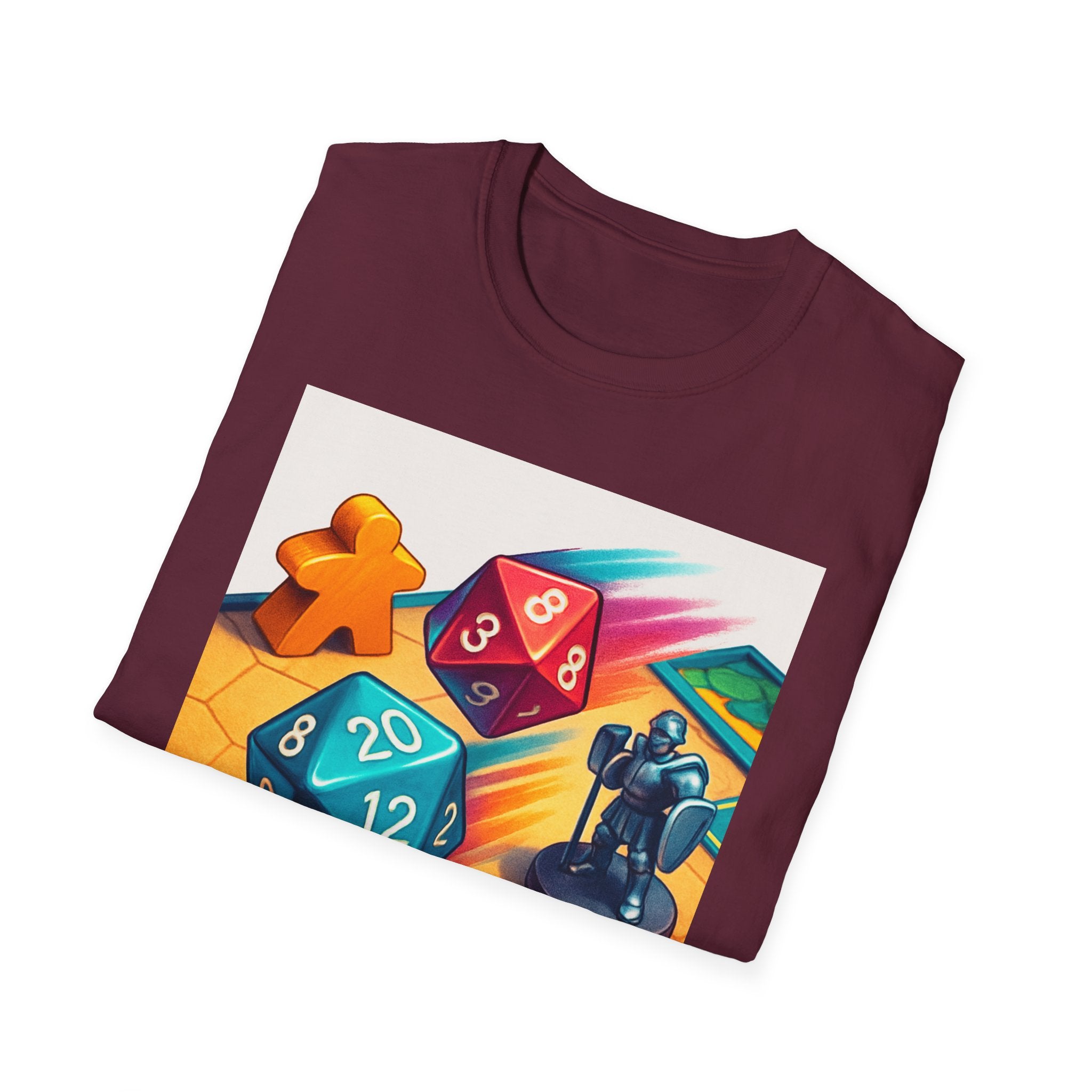 Dice Game Unisex T-Shirt - Perfect for Board Game Lovers, Gamer Gift, Casual Wear, Unique Design, Game Night Apparel